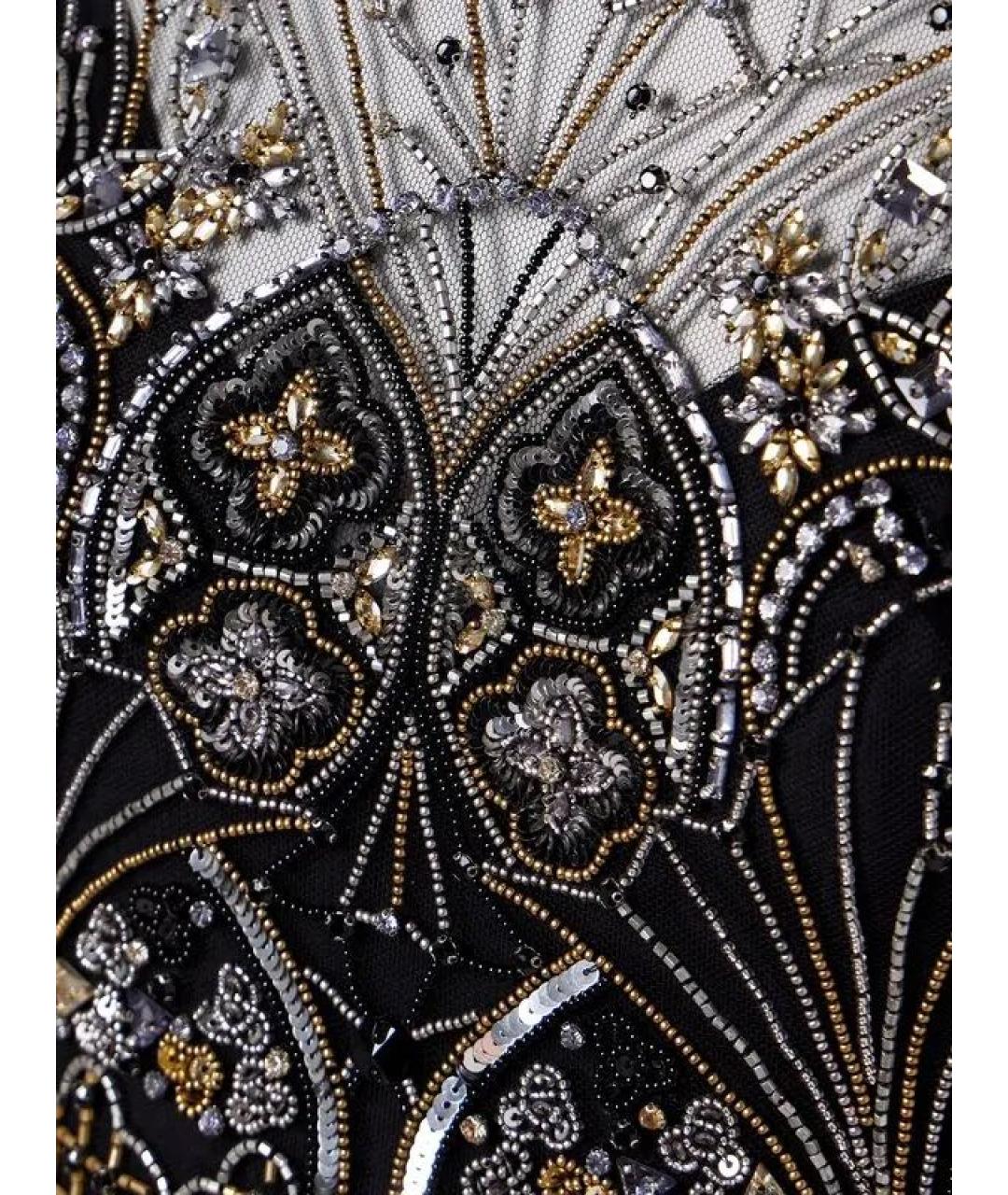 ZUHAIR MURAD Черное шелковое вечернее платье, фото 4