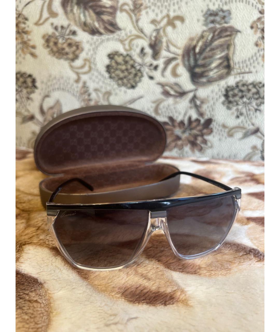 GUCCI Черные пластиковые солнцезащитные очки, фото 5