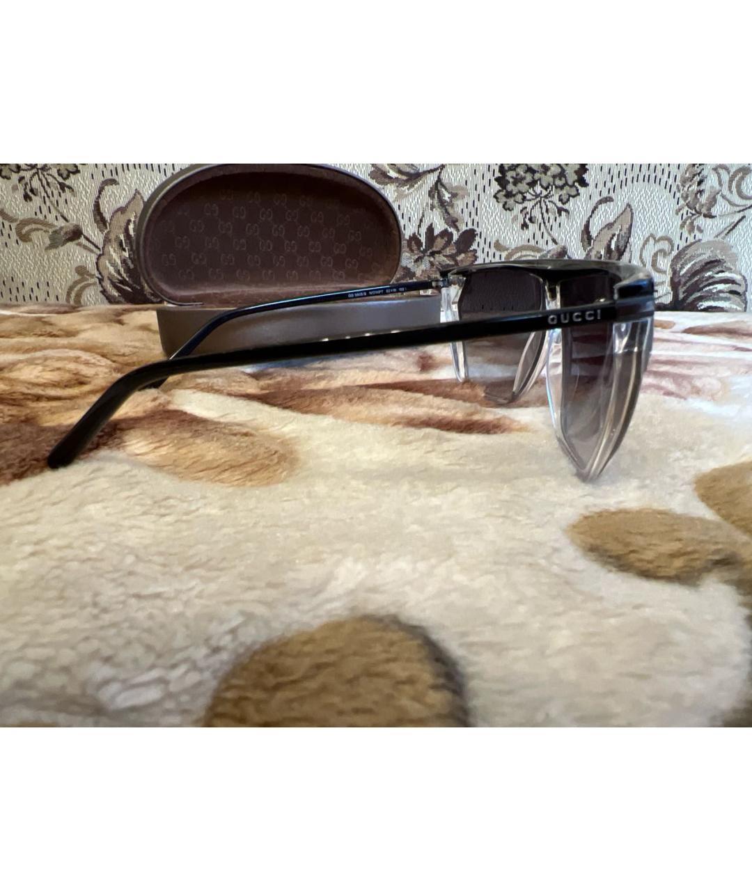 GUCCI Черные пластиковые солнцезащитные очки, фото 2