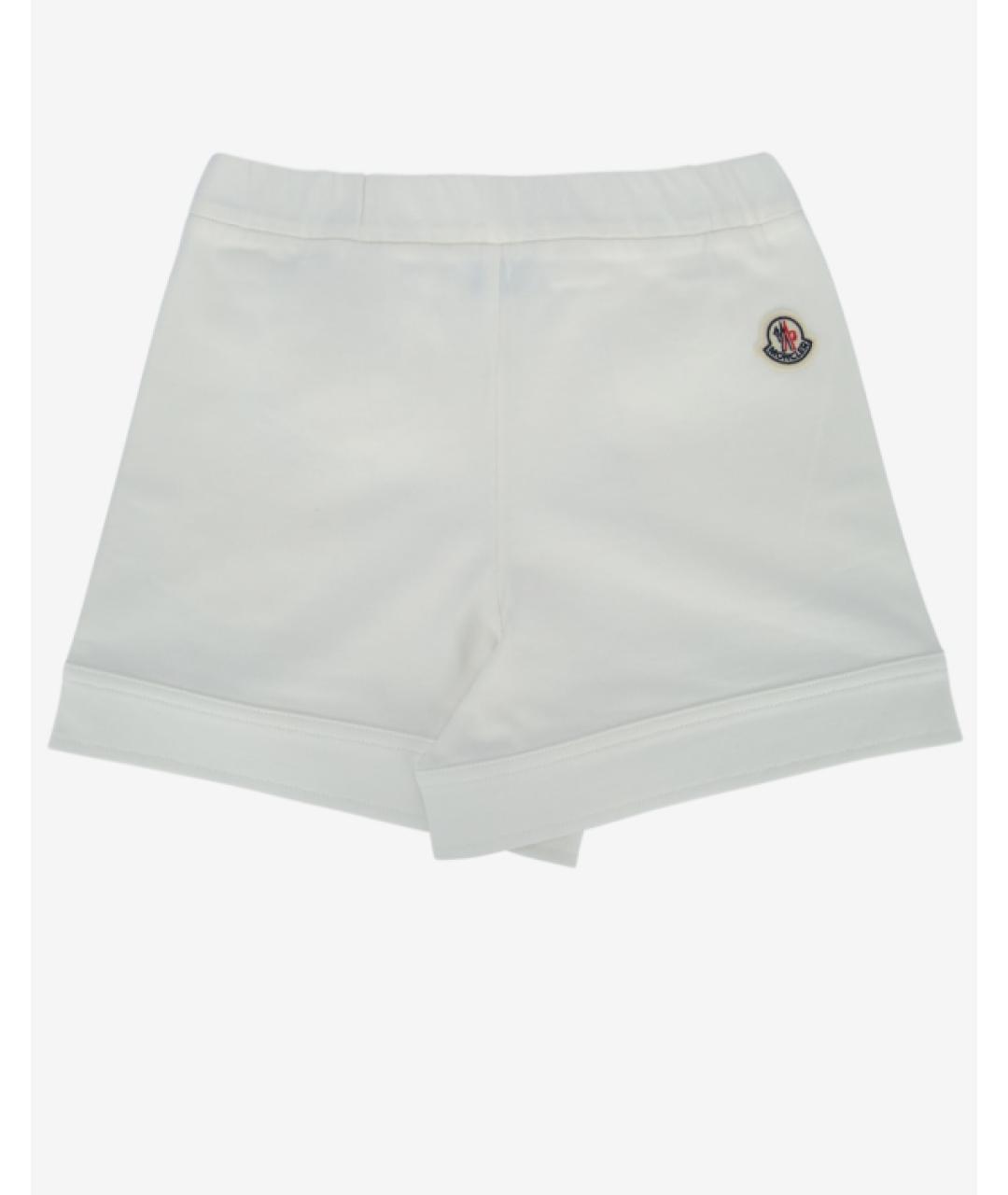 MONCLER KIDS Белые хлопковые брюки и шорты, фото 2