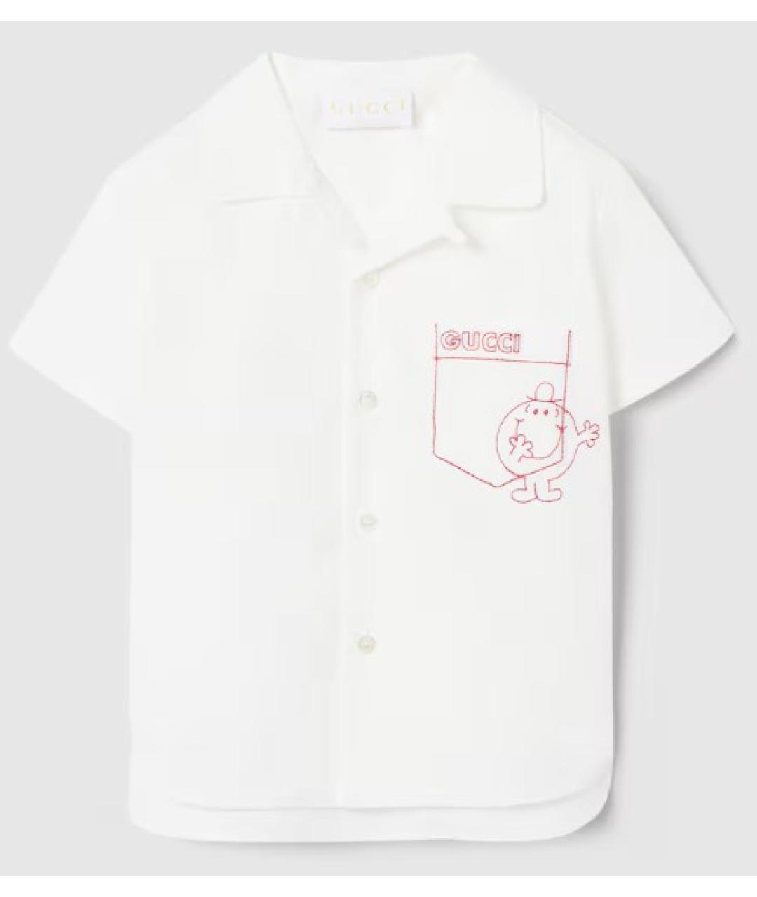 GUCCI Белая детская рубашка, фото 3