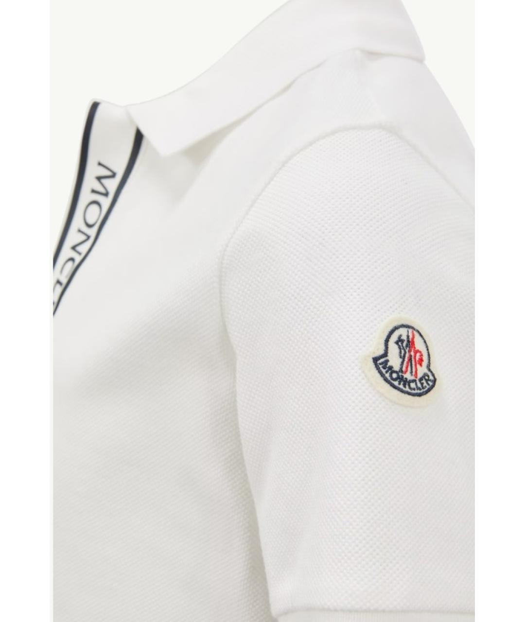 MONCLER KIDS Белая хлопковая детская футболка, фото 2