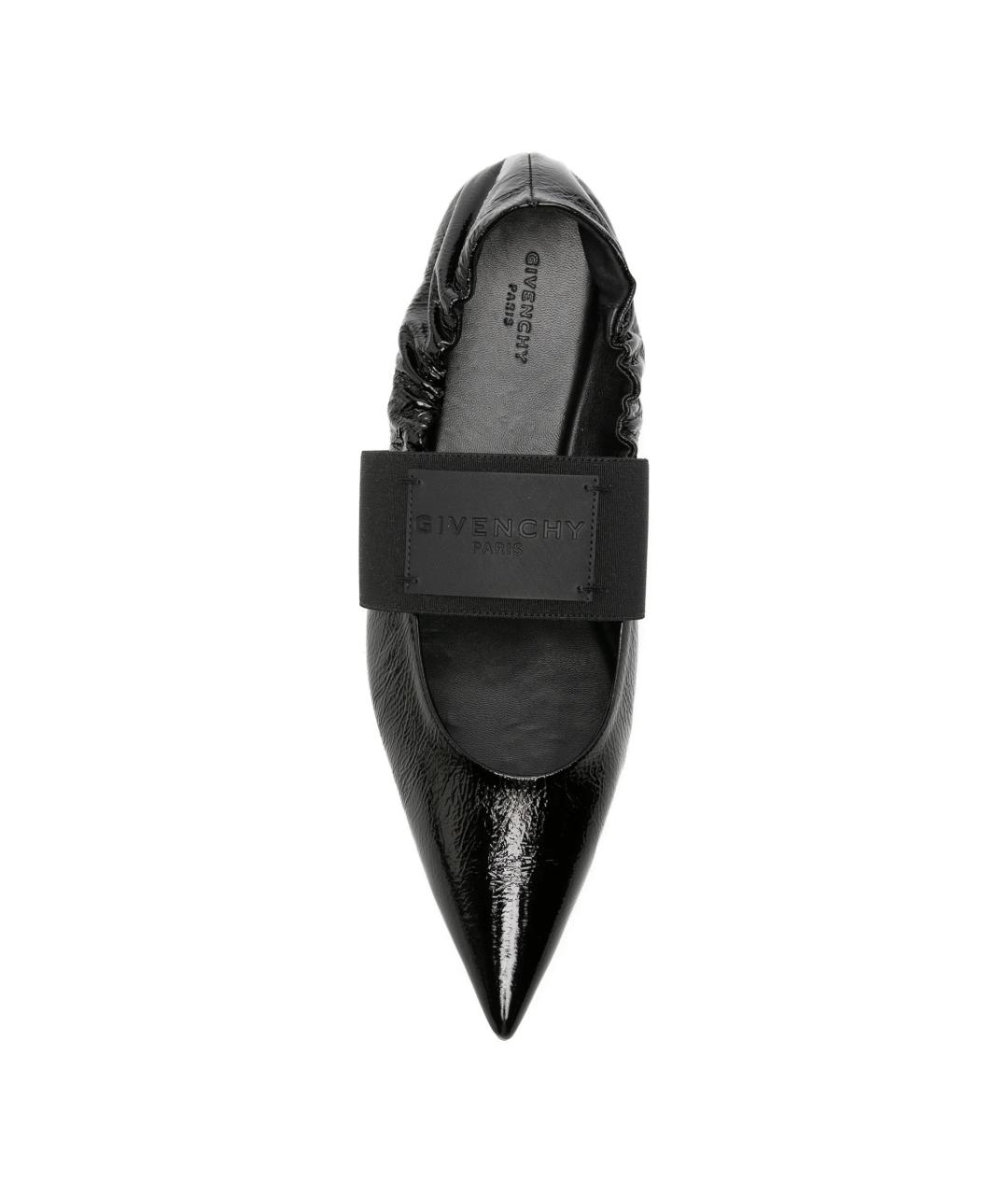 GIVENCHY Черные кожаные балетки, фото 4