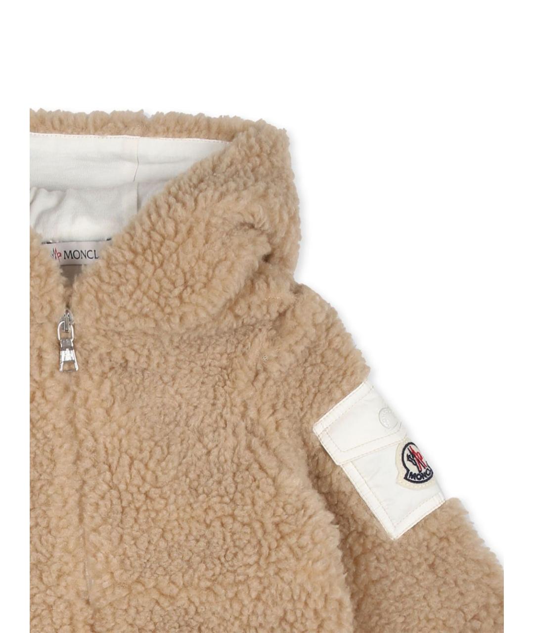 MONCLER KIDS Бежевый комбинезон, фото 2