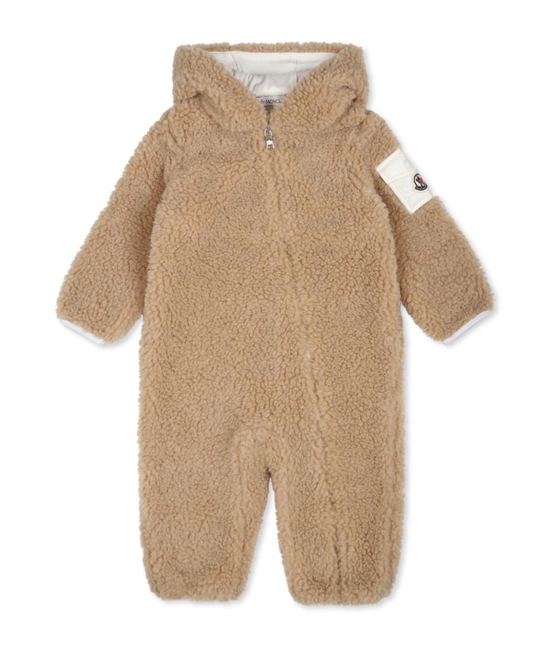 MONCLER KIDS Бежевый комбинезон, фото 1