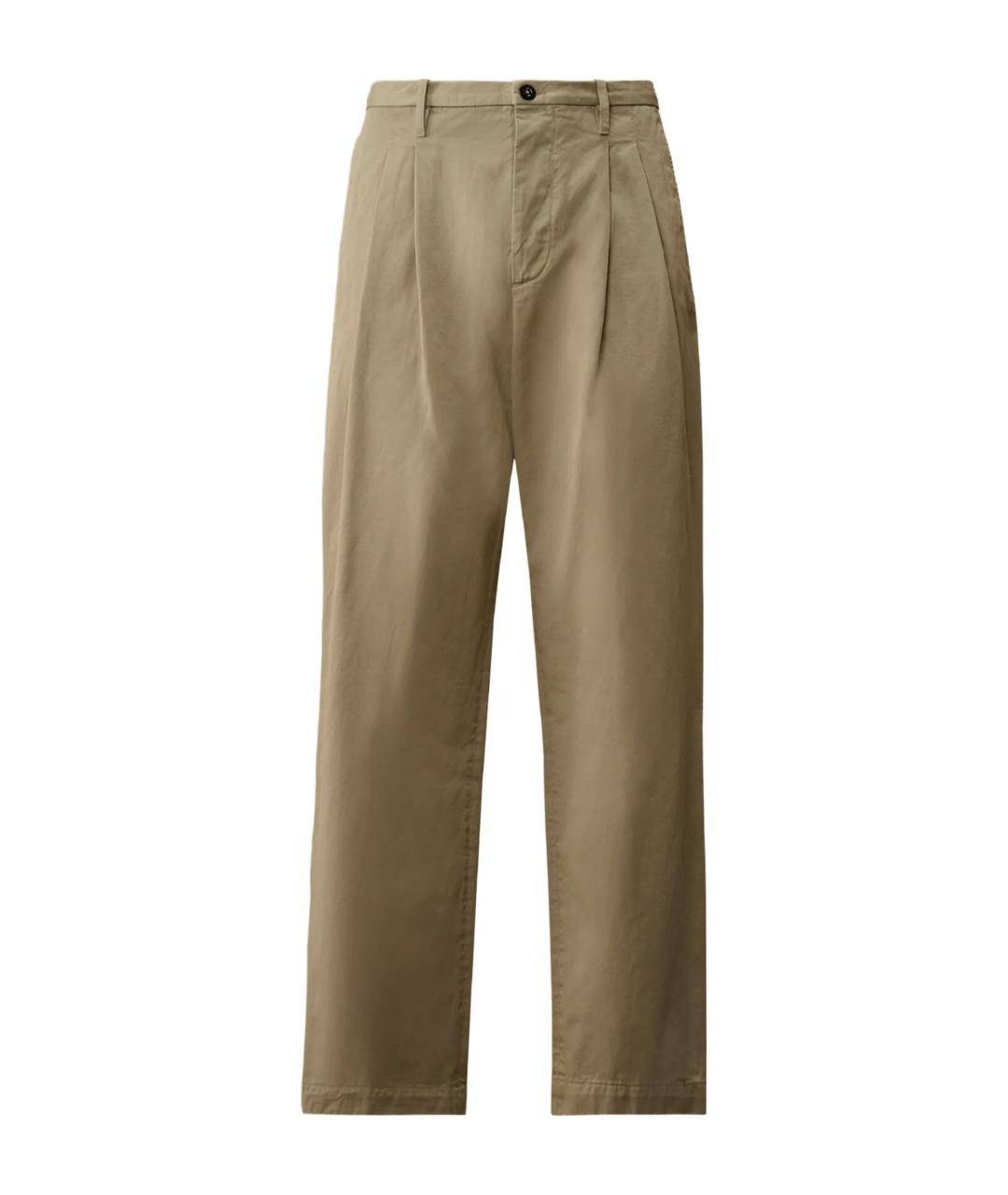 CP COMPANY Бежевые хлопковые повседневные брюки, фото 1