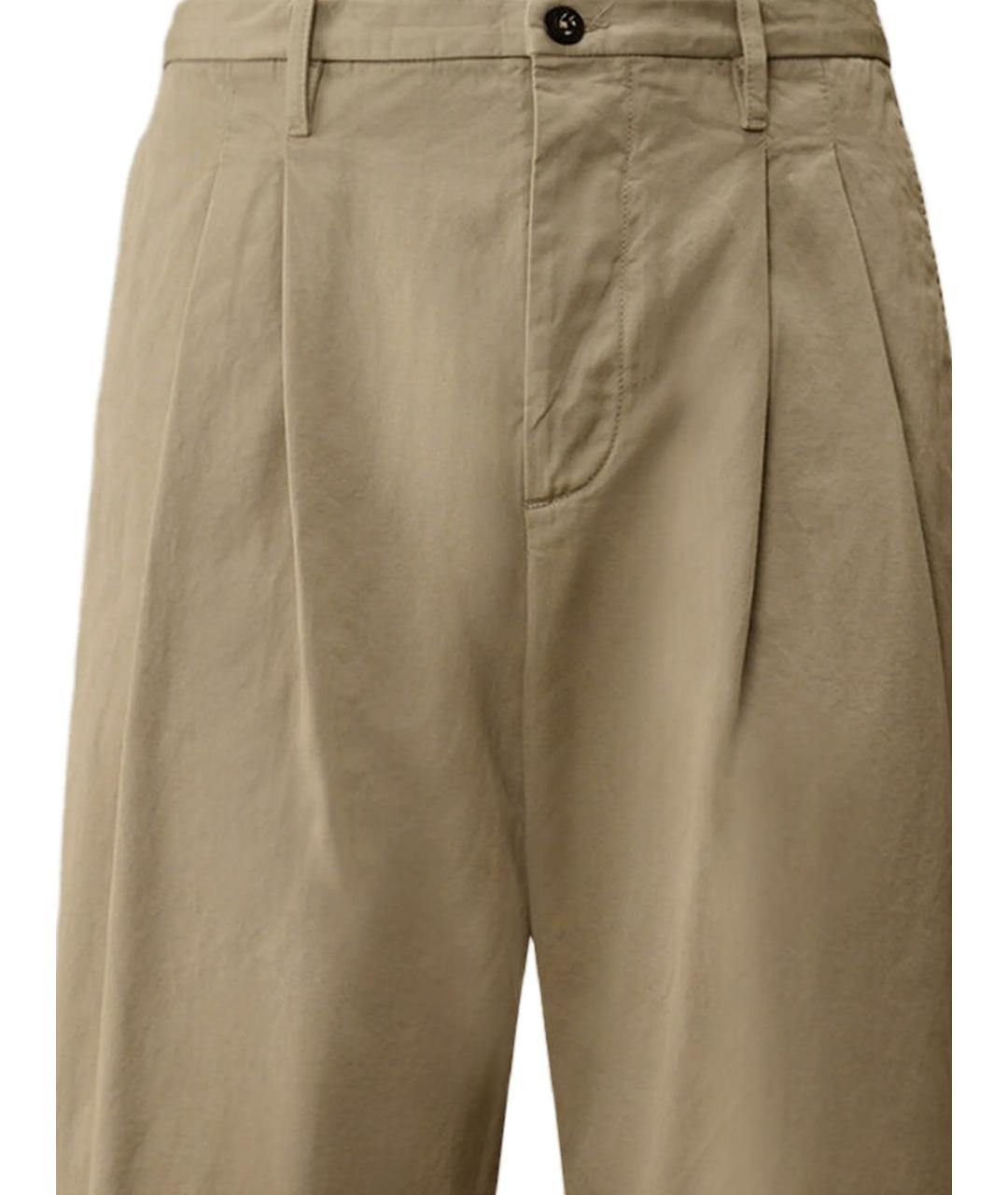 CP COMPANY Бежевые хлопковые повседневные брюки, фото 2
