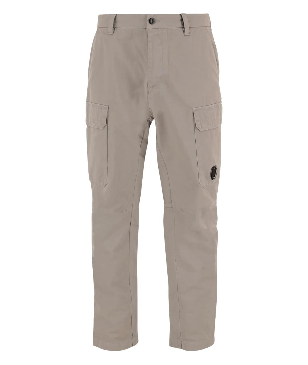 CP COMPANY Серые хлопковые повседневные брюки, фото 1
