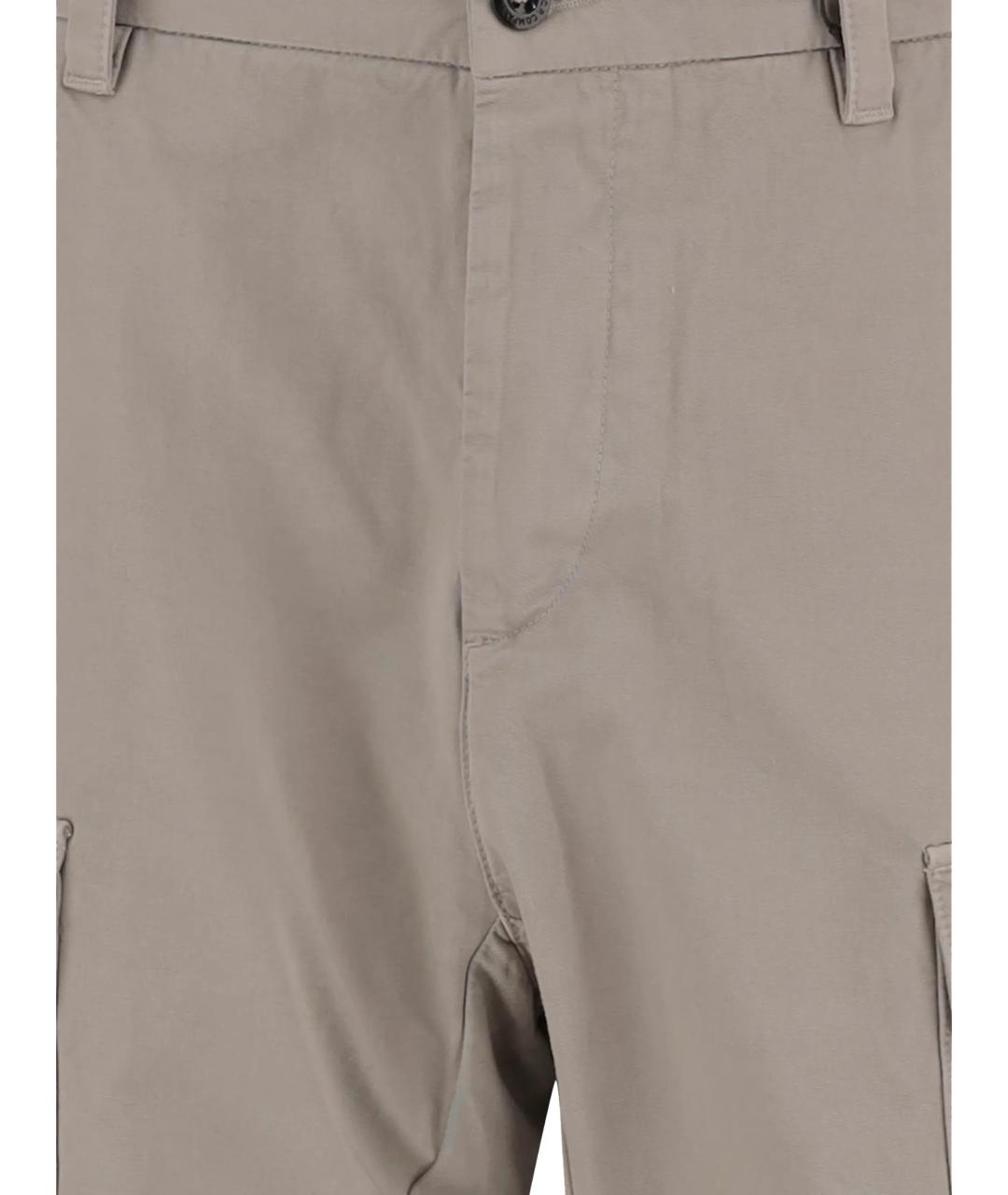 CP COMPANY Серые хлопковые повседневные брюки, фото 2