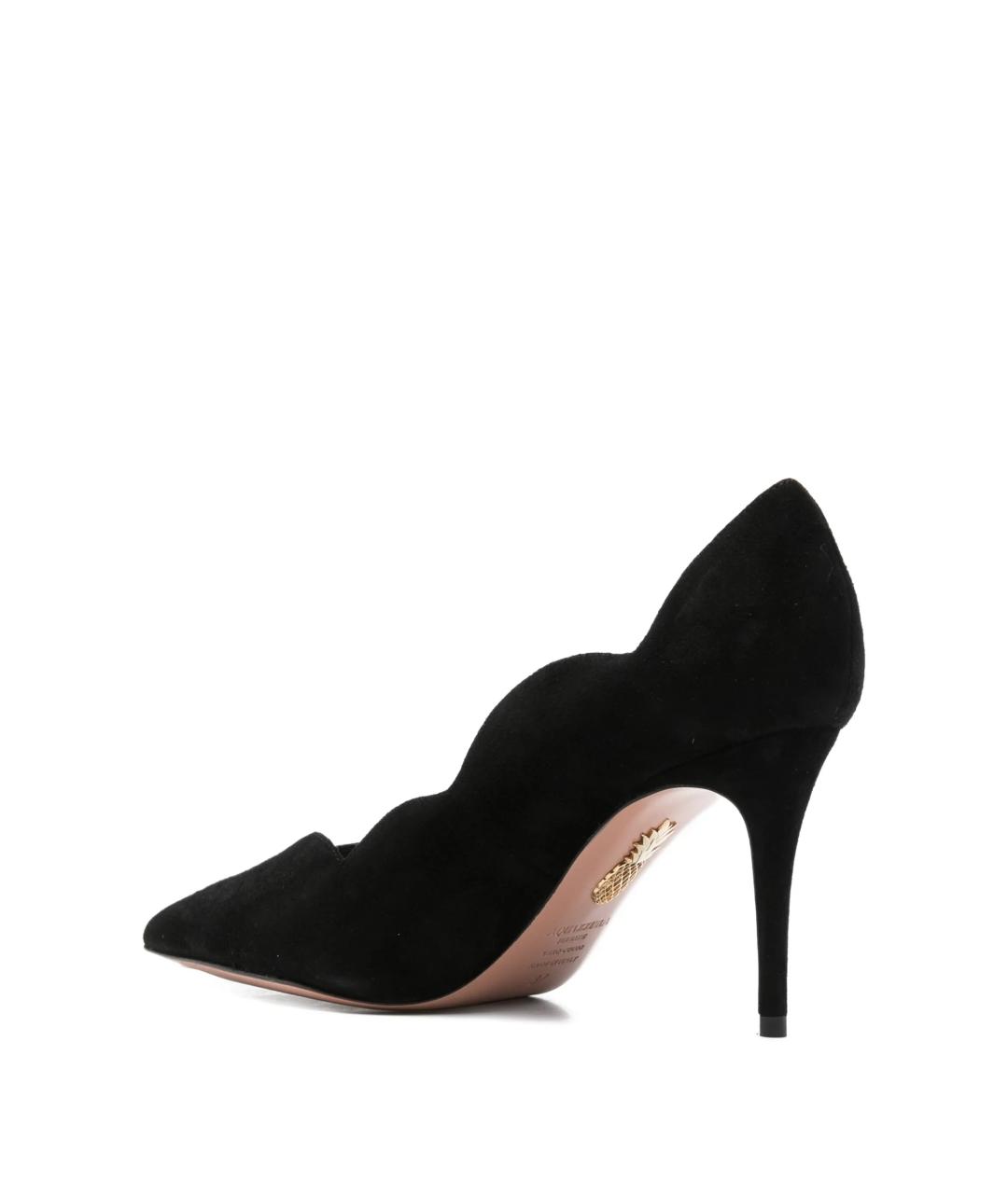 AQUAZZURA Черные кожаные туфли, фото 3