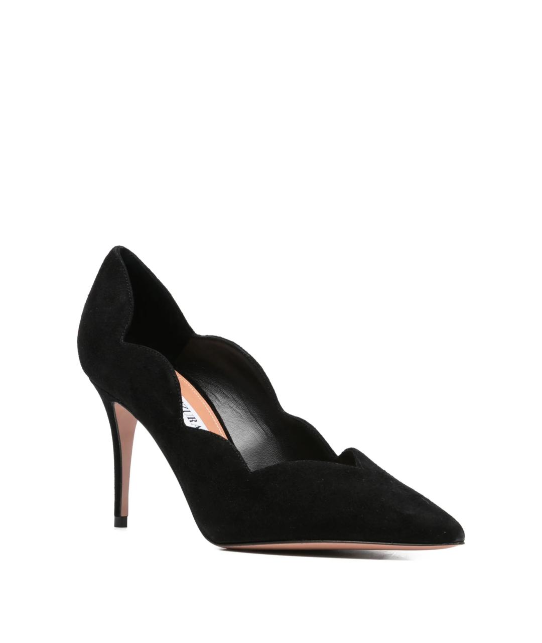 AQUAZZURA Черные кожаные туфли, фото 2