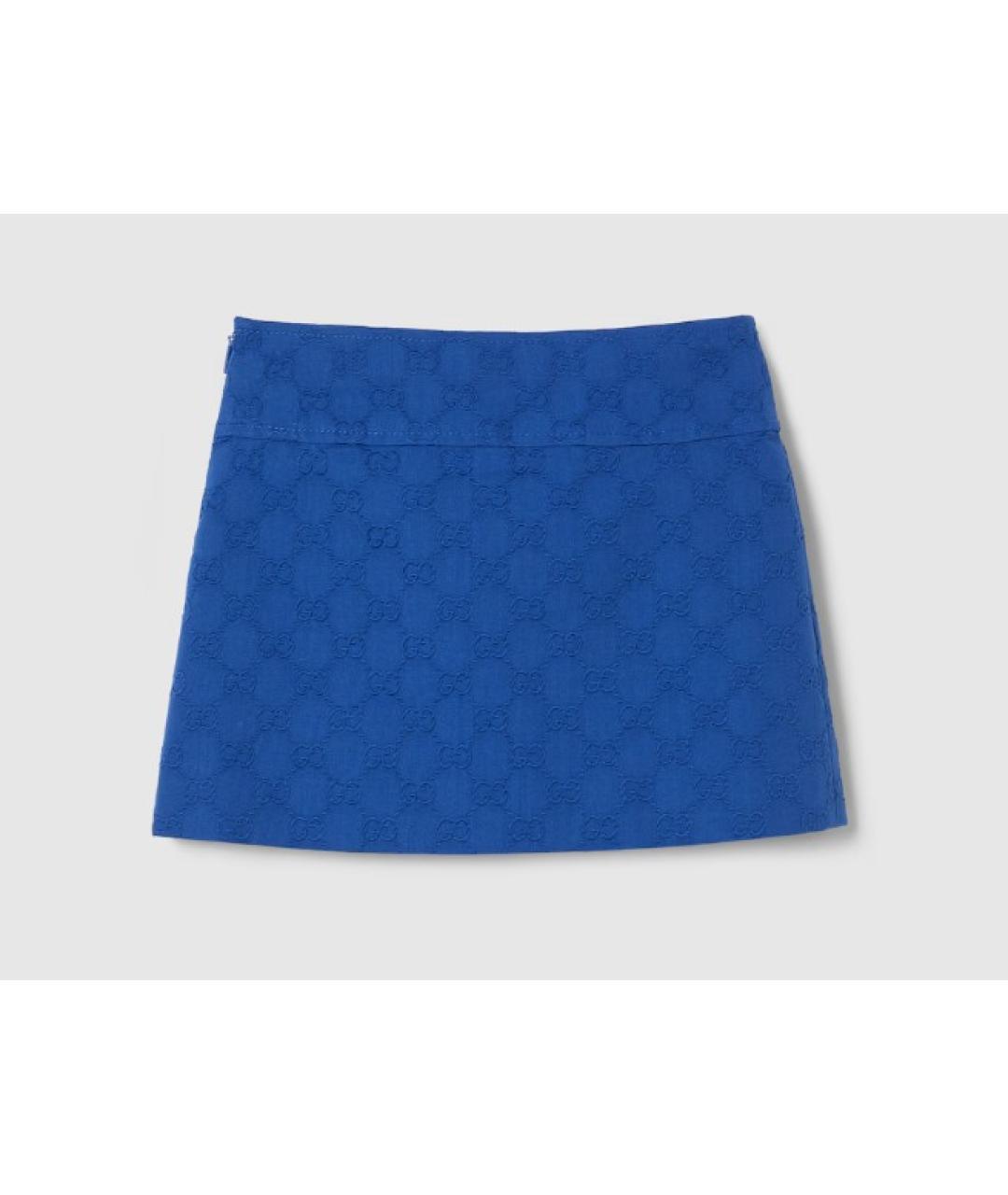 GUCCI Синяя юбка, фото 2