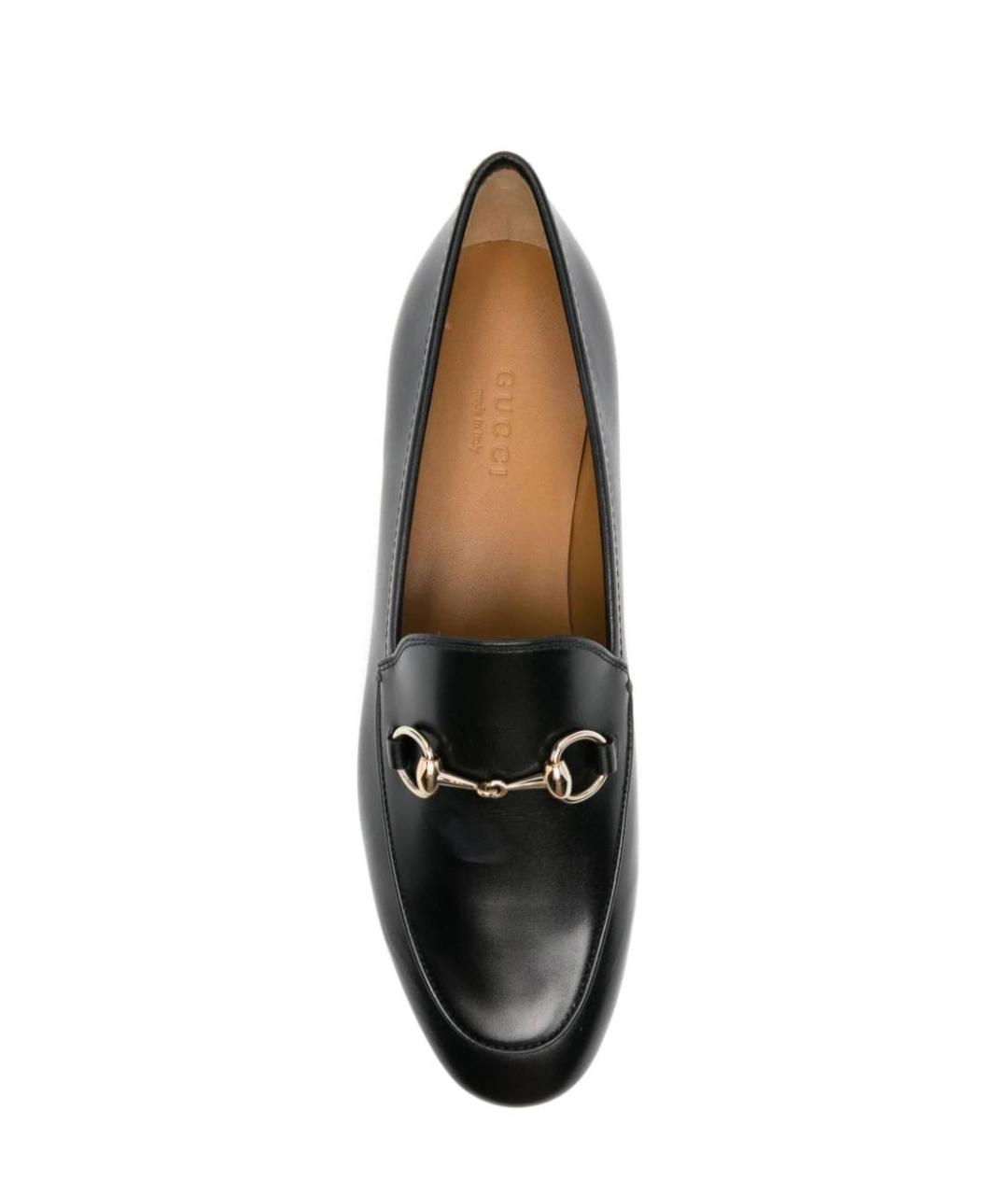 GUCCI Черные кожаные лоферы, фото 4