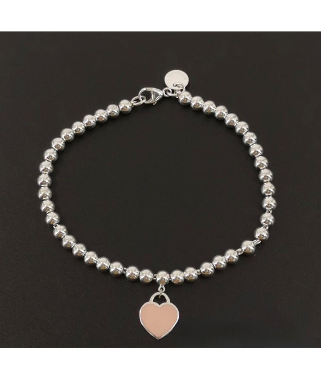 TIFFANY&CO Розовый серебряный браслет, фото 5