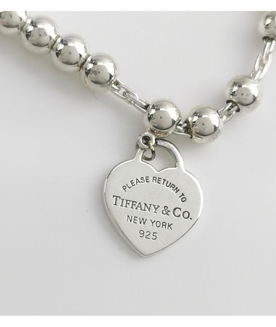 TIFFANY&CO Розовый серебряный браслет, фото 4