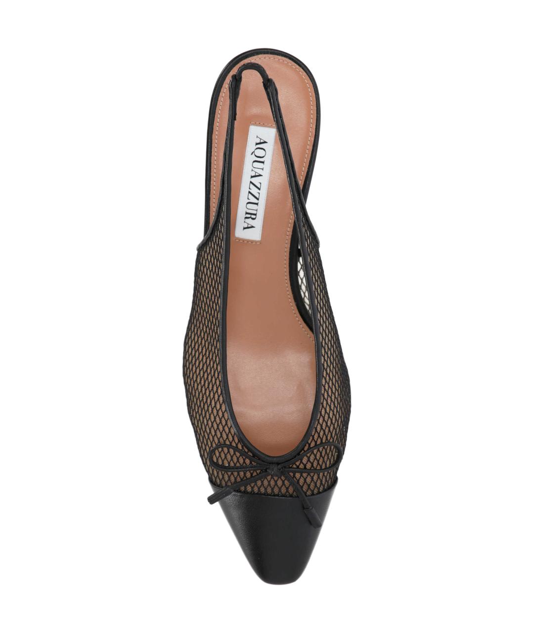 AQUAZZURA Черные балетки, фото 4