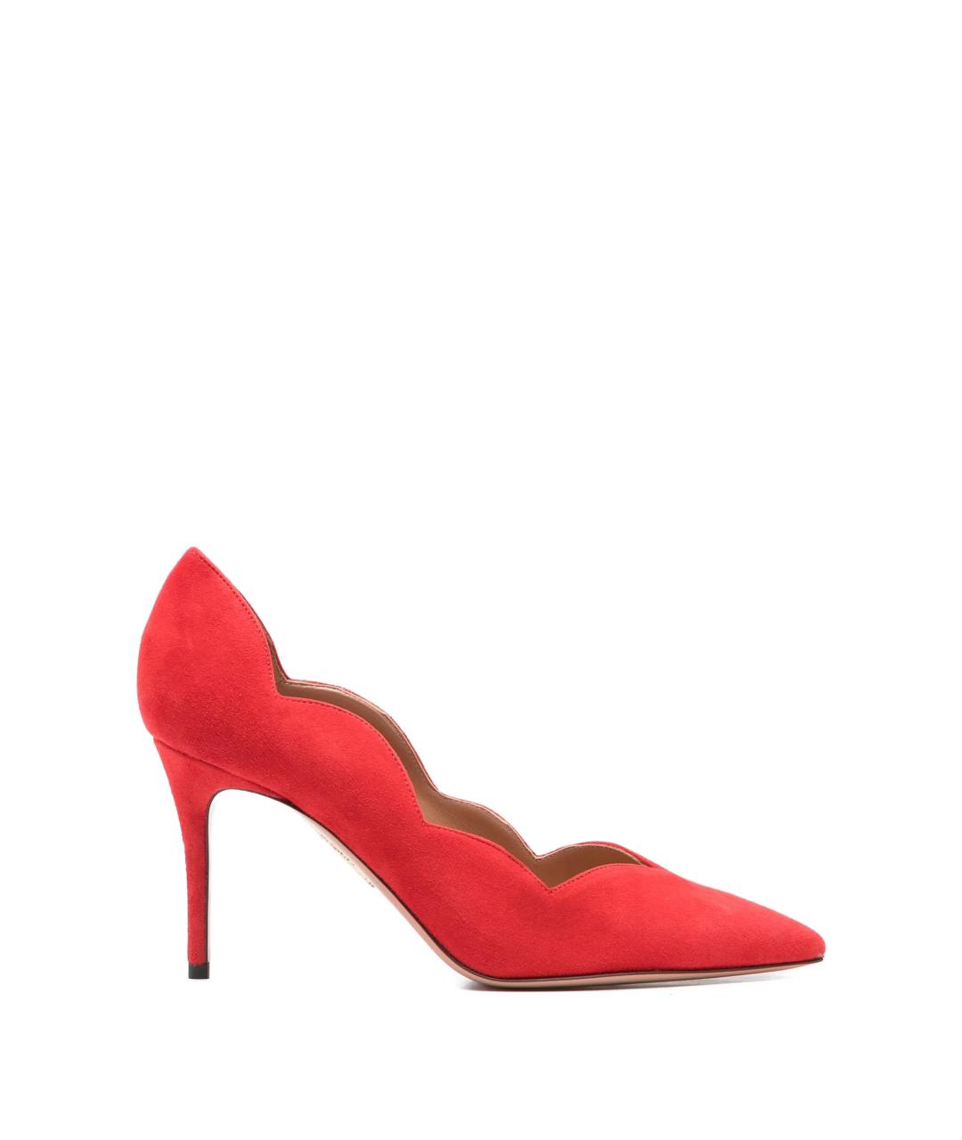 AQUAZZURA Красные кожаные туфли, фото 1