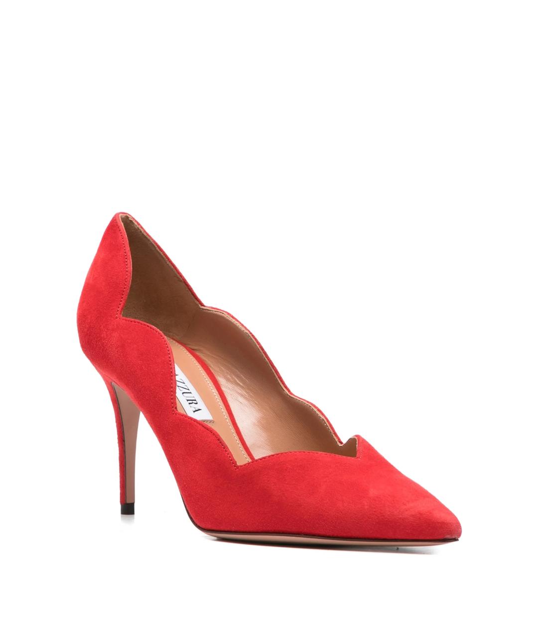 AQUAZZURA Красные кожаные туфли, фото 2