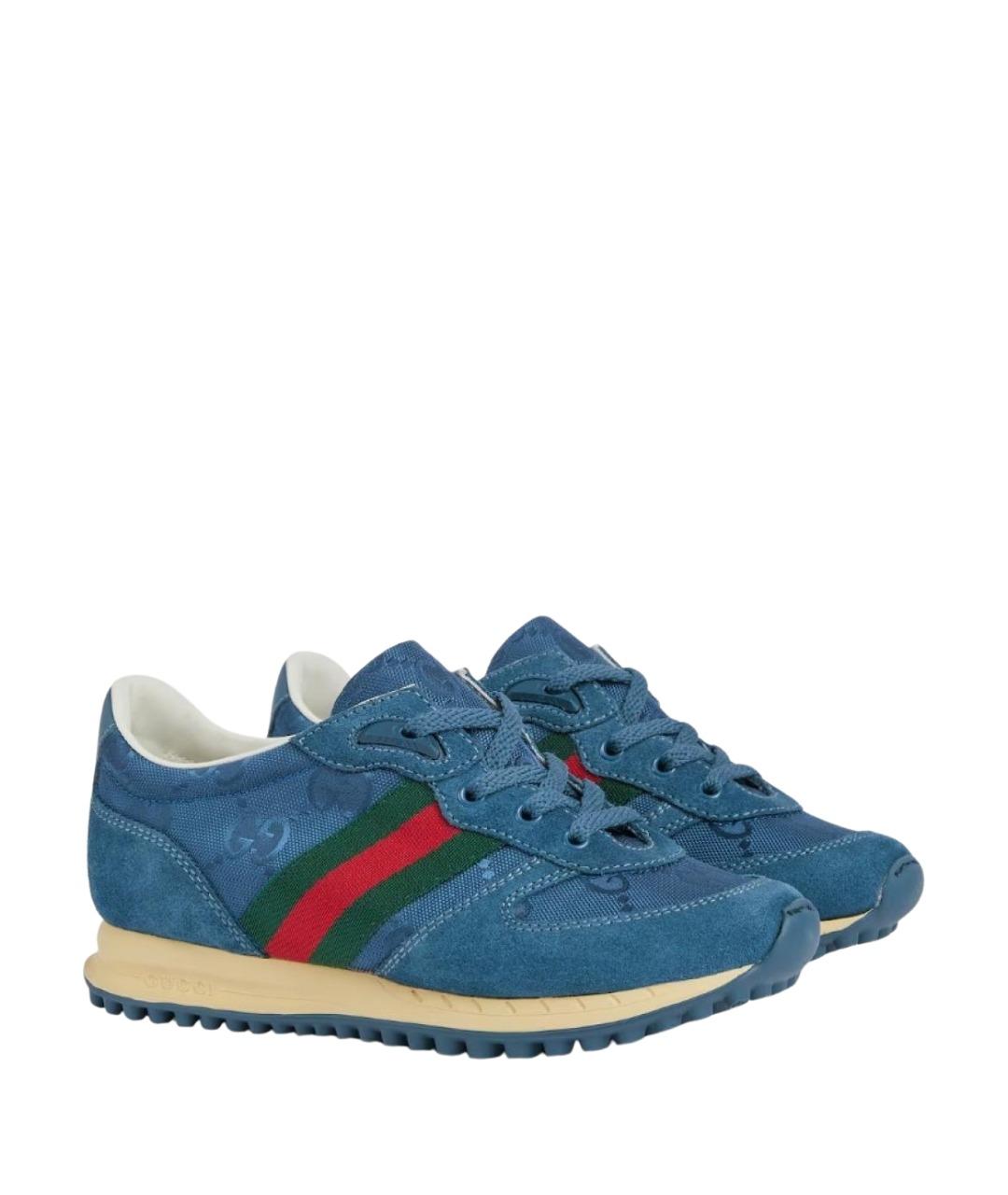 GUCCI Синие кеды, фото 1