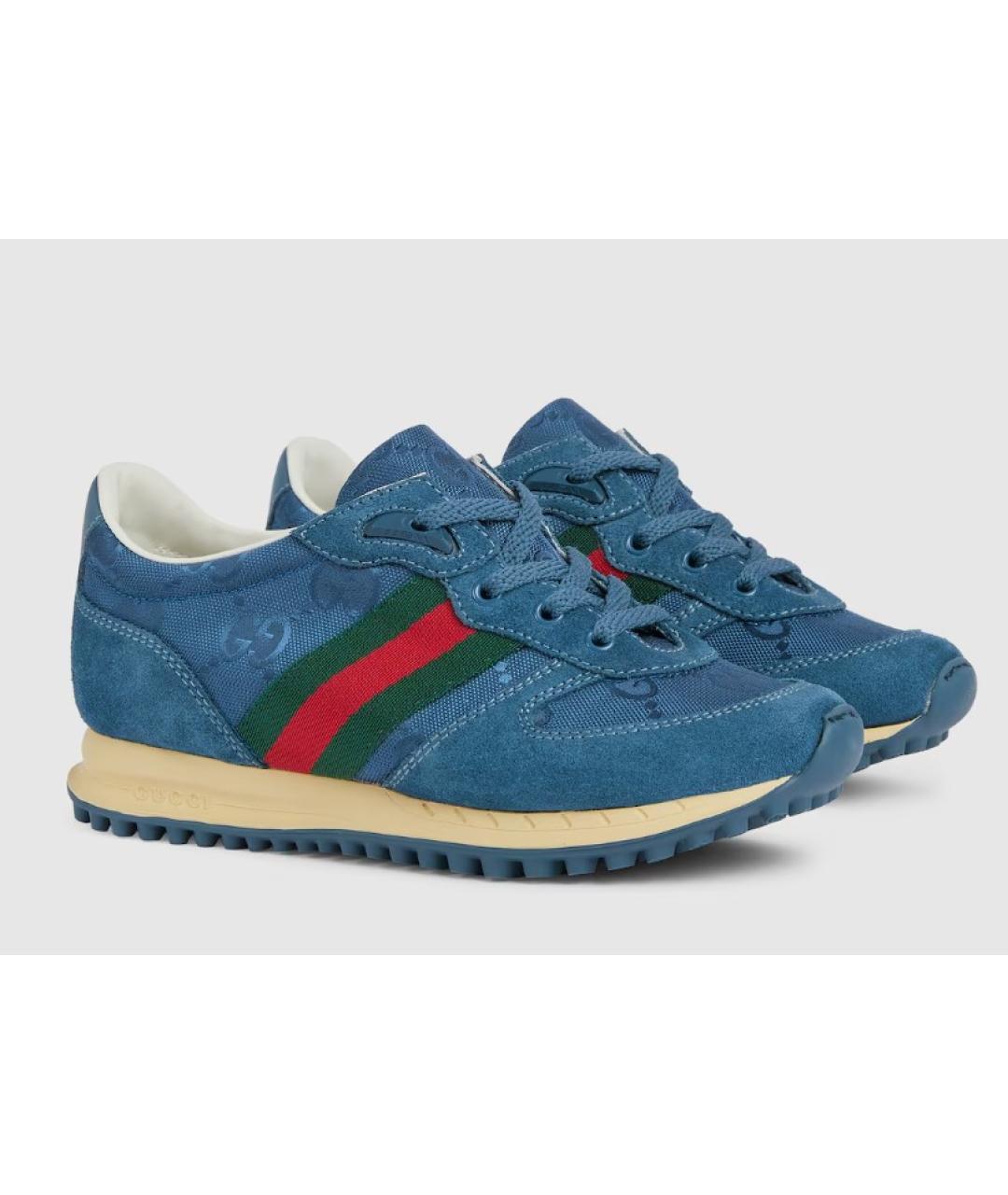 GUCCI Синие кеды, фото 5