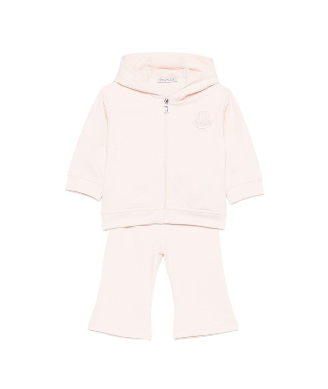 MONCLER KIDS Розовый хлопковый комплект, фото 1