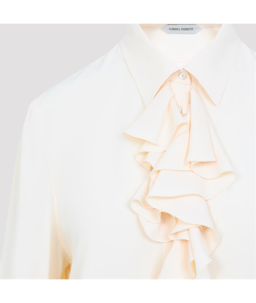 ALBERTA FERRETTI Бежевая рубашка, фото 3