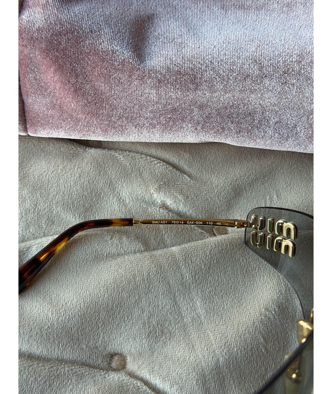 MIU MIU Серые солнцезащитные очки, фото 4