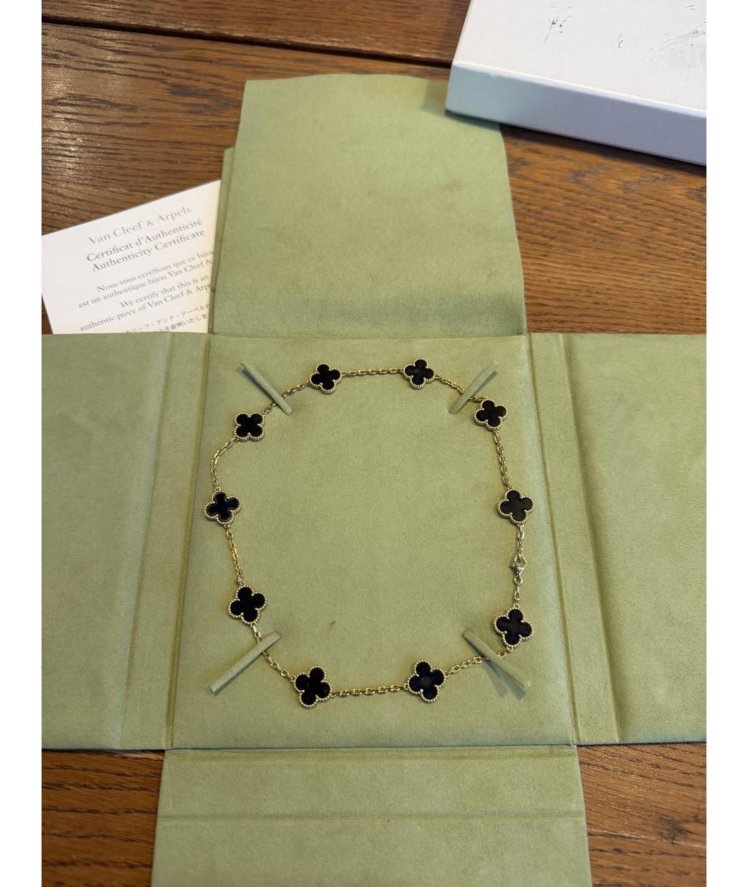 VAN CLEEF & ARPELS Черное колье из желтого золота, фото 2