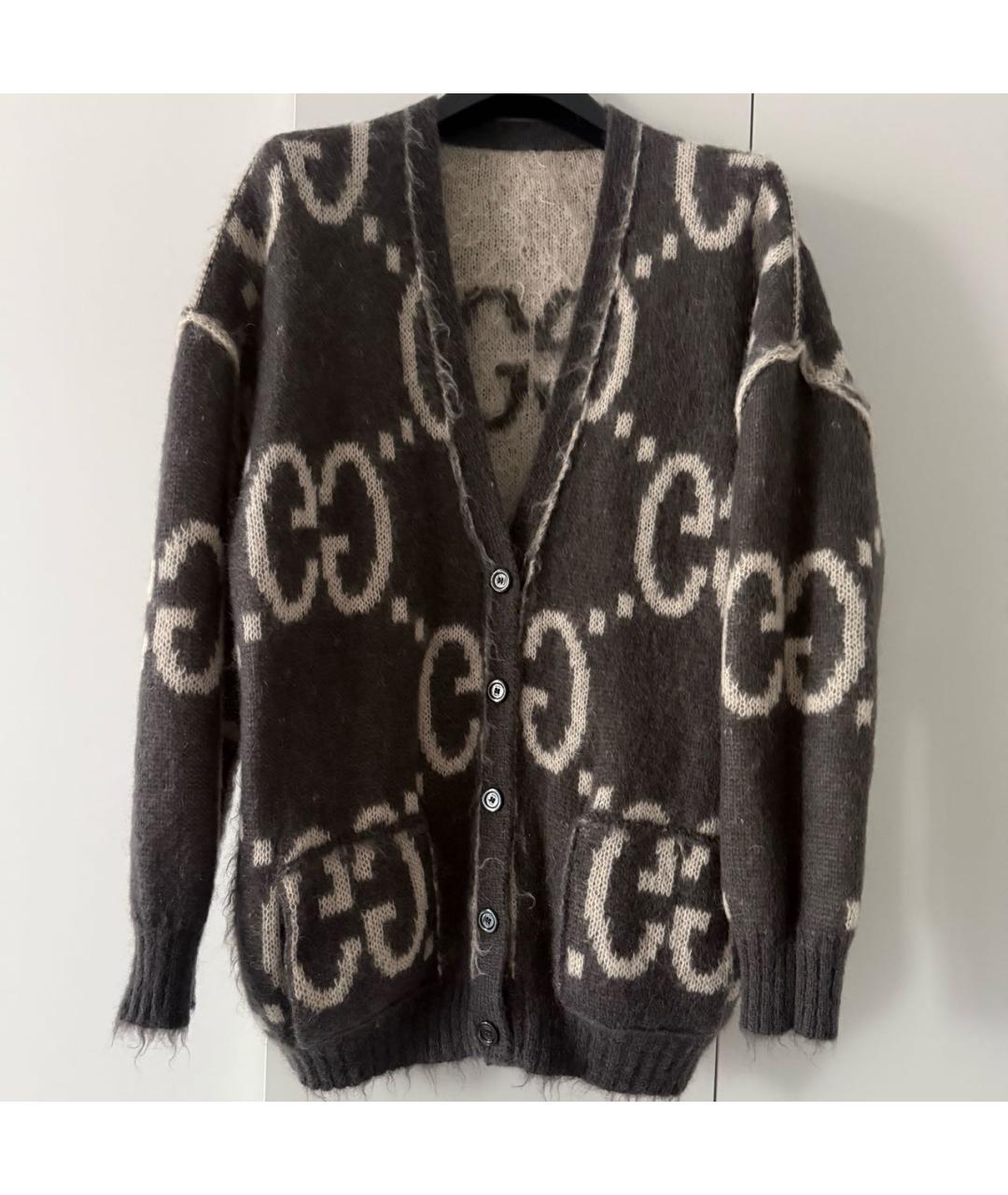 GUCCI Антрацитовый кардиган, фото 6