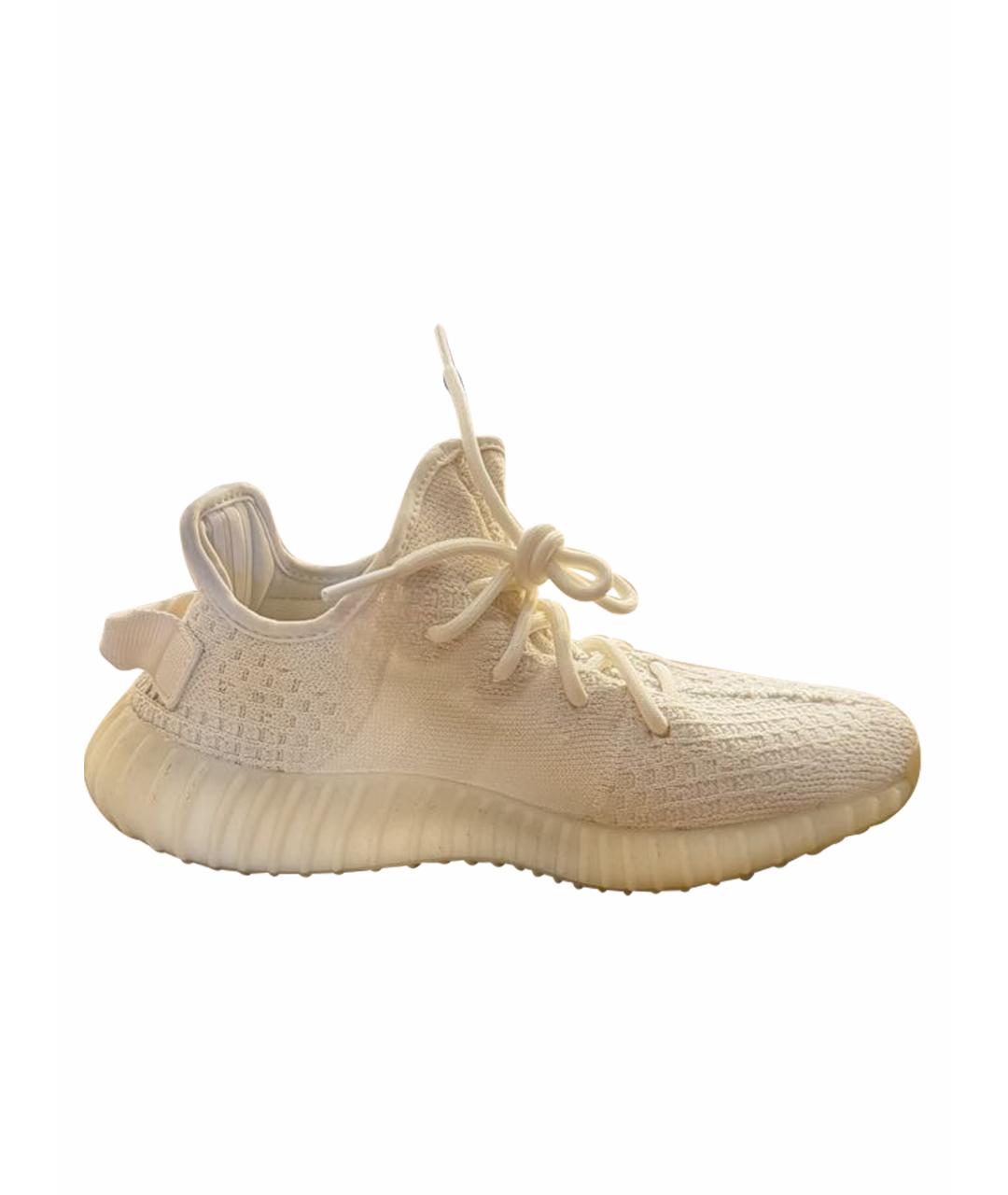 ADIDAS YEEZY Белые текстильные кроссовки, фото 1