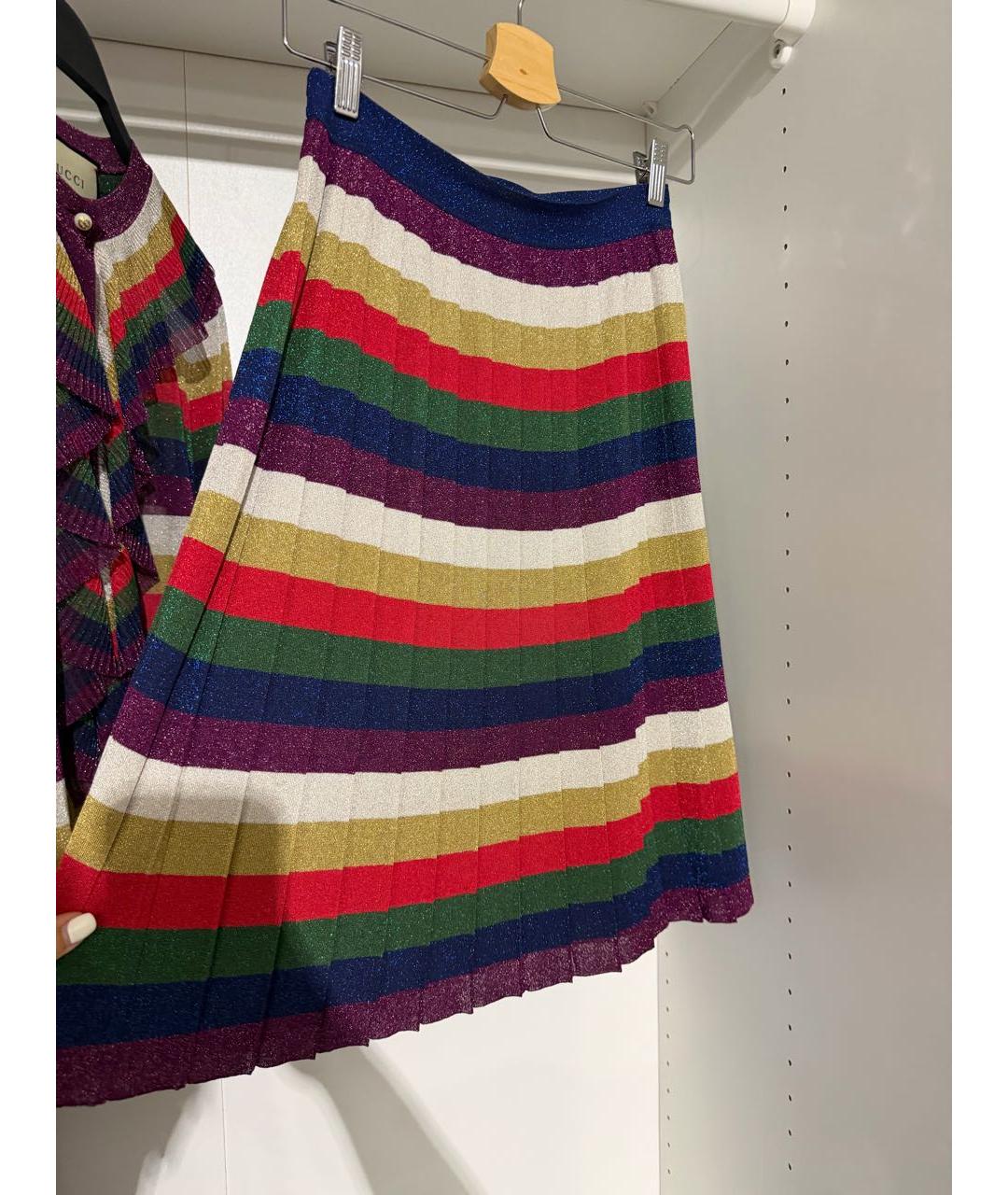 GUCCI Мульти юбка миди, фото 3