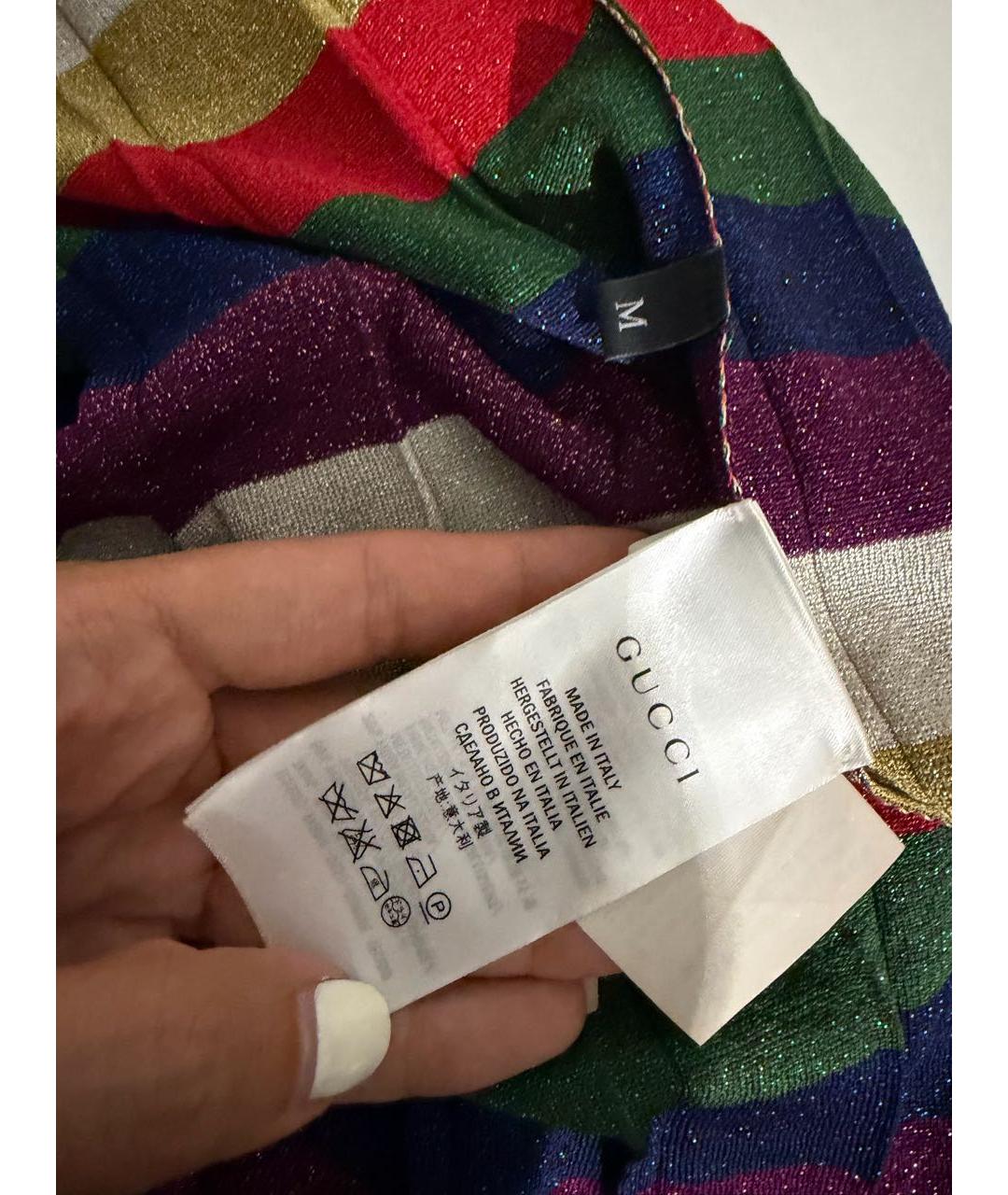 GUCCI Мульти юбка миди, фото 6