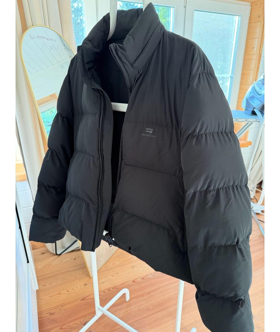 BALENCIAGA Черная полиэстеровая куртка, фото 3