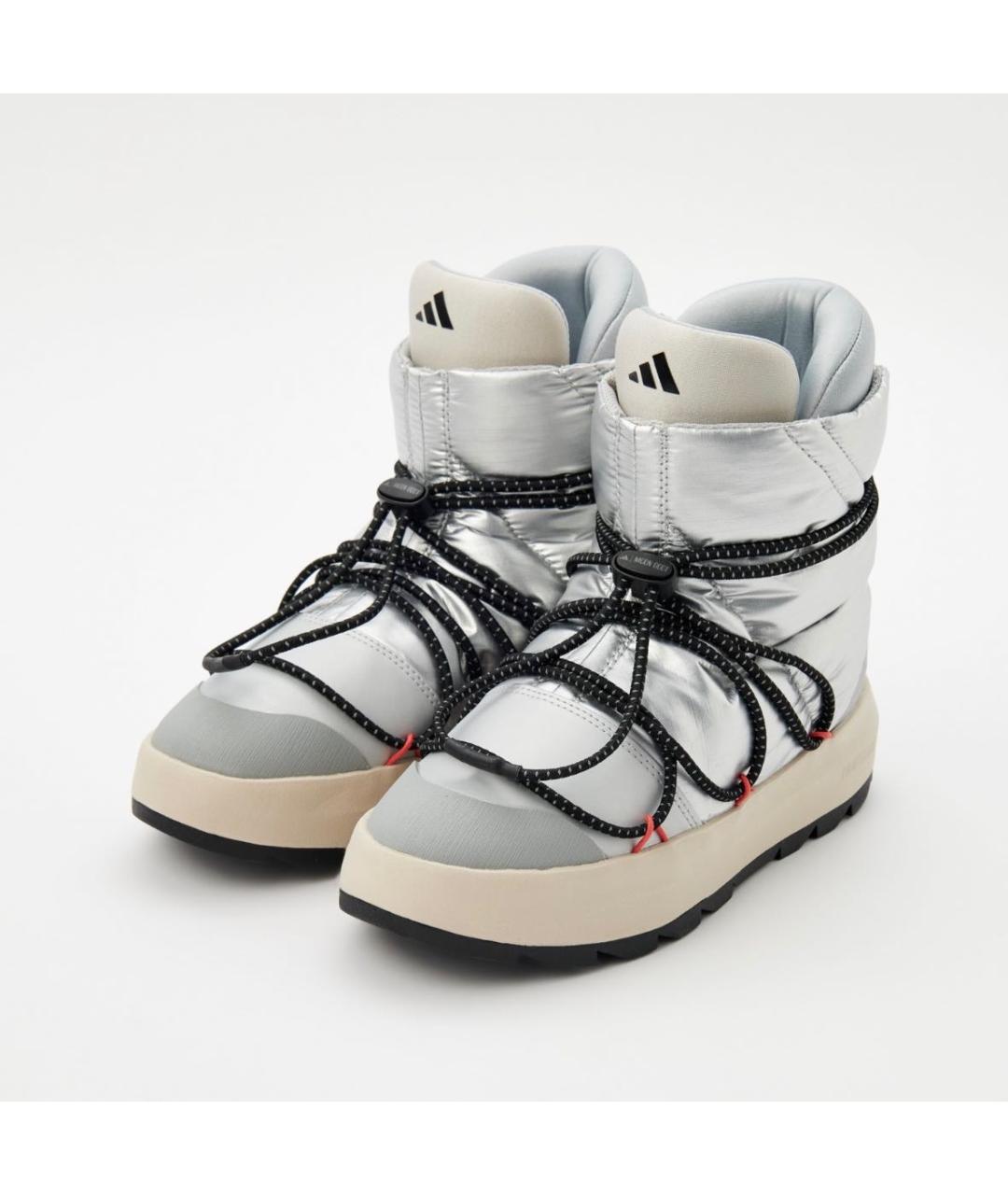 ADIDAS Серебряные текстильные ботинки, фото 3