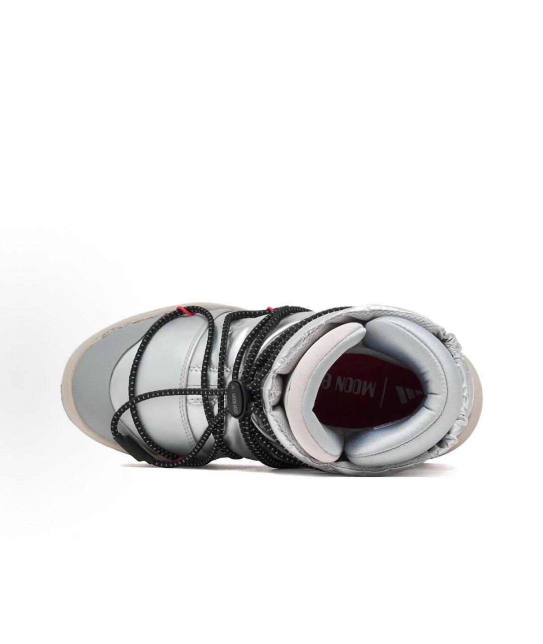 ADIDAS Серебряные текстильные ботинки, фото 5