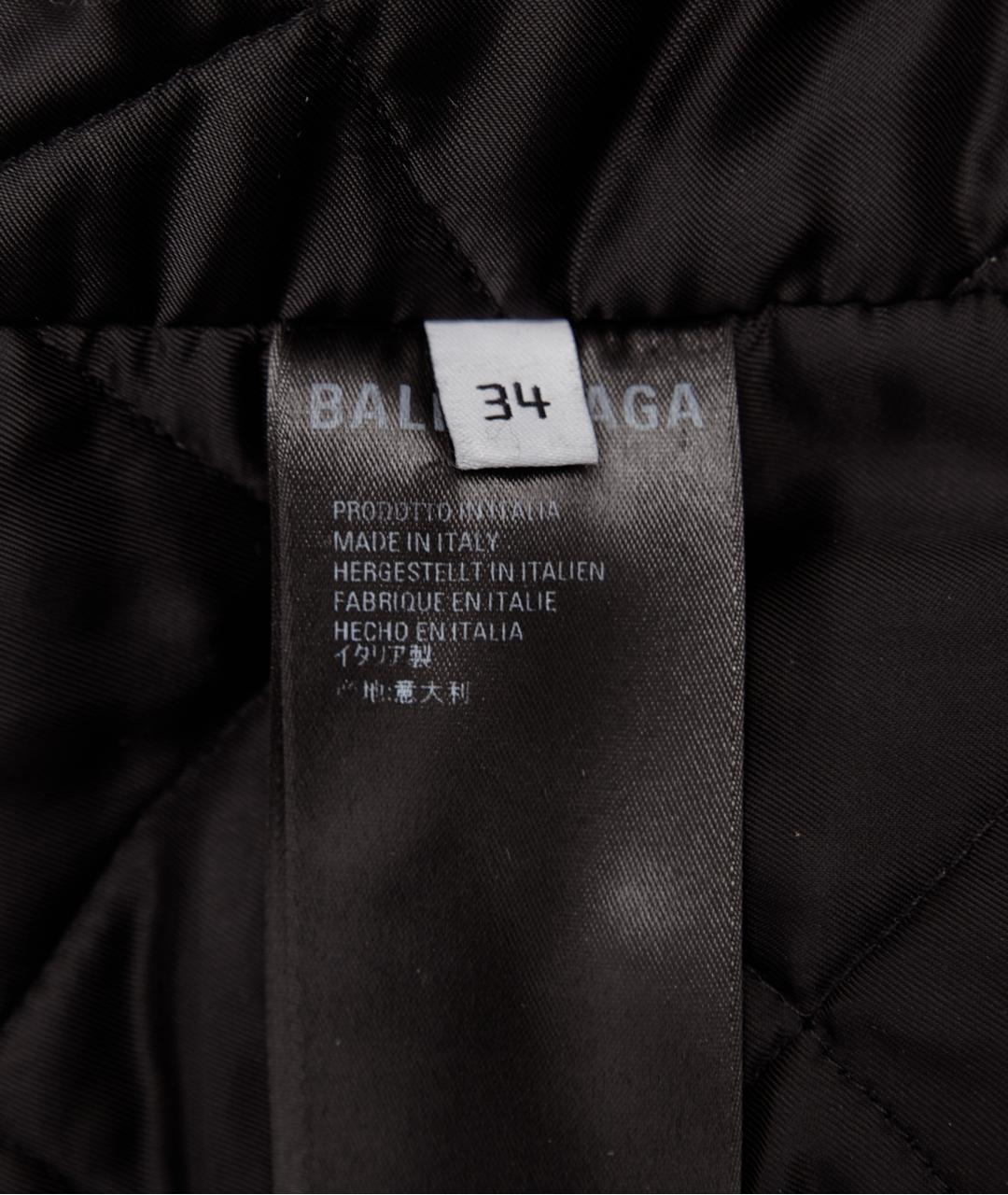 BALENCIAGA Коричневая кожаная куртка, фото 4