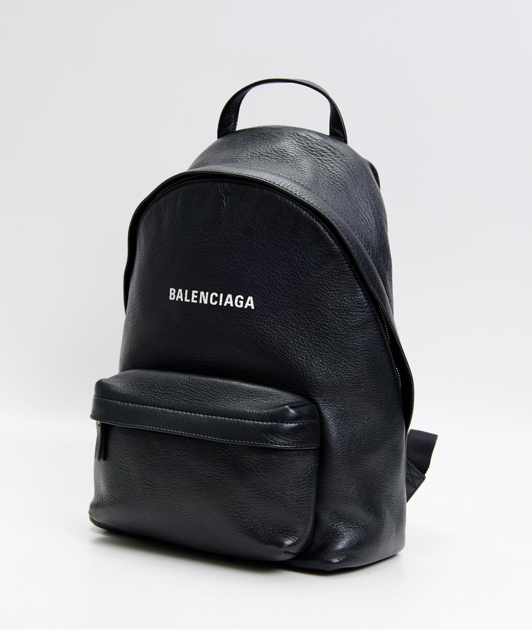 BALENCIAGA Черный кожаный рюкзак, фото 2