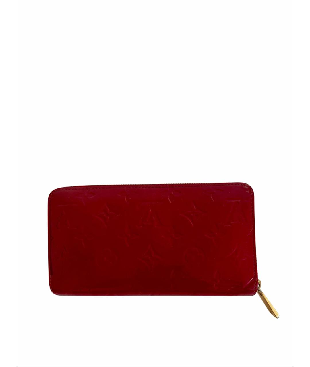LOUIS VUITTON Красный кошелек из лакированной кожи, фото 1