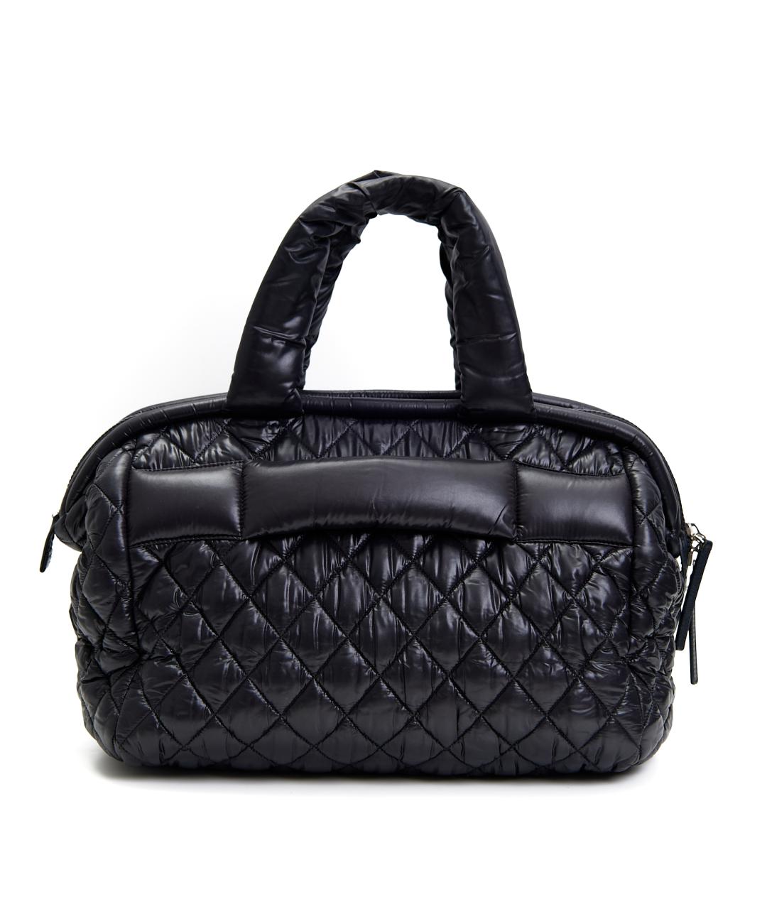 CHANEL Черная сумка тоут из кожи аллигатора, фото 3
