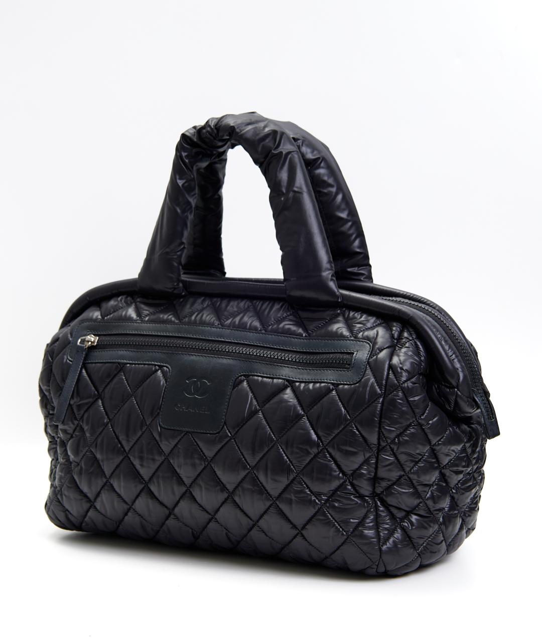 CHANEL Черная сумка тоут из кожи аллигатора, фото 2