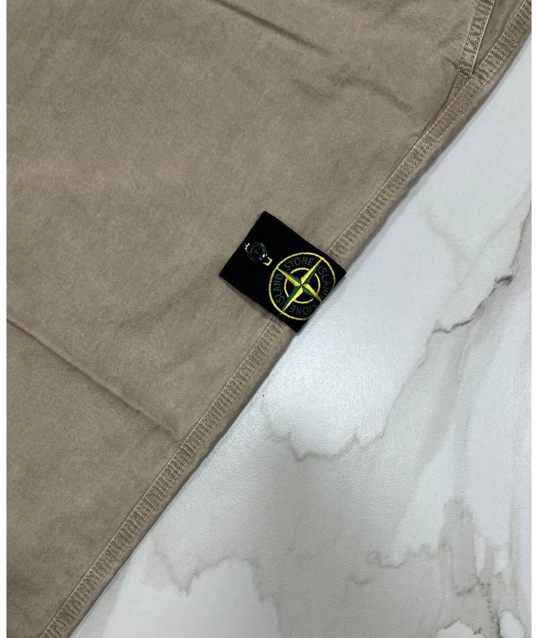 STONE ISLAND Бежевые повседневные брюки, фото 2