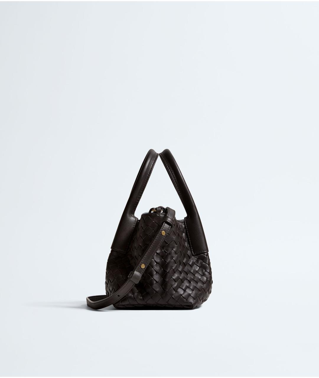BOTTEGA VENETA Коричневая кожаная сумка тоут, фото 4