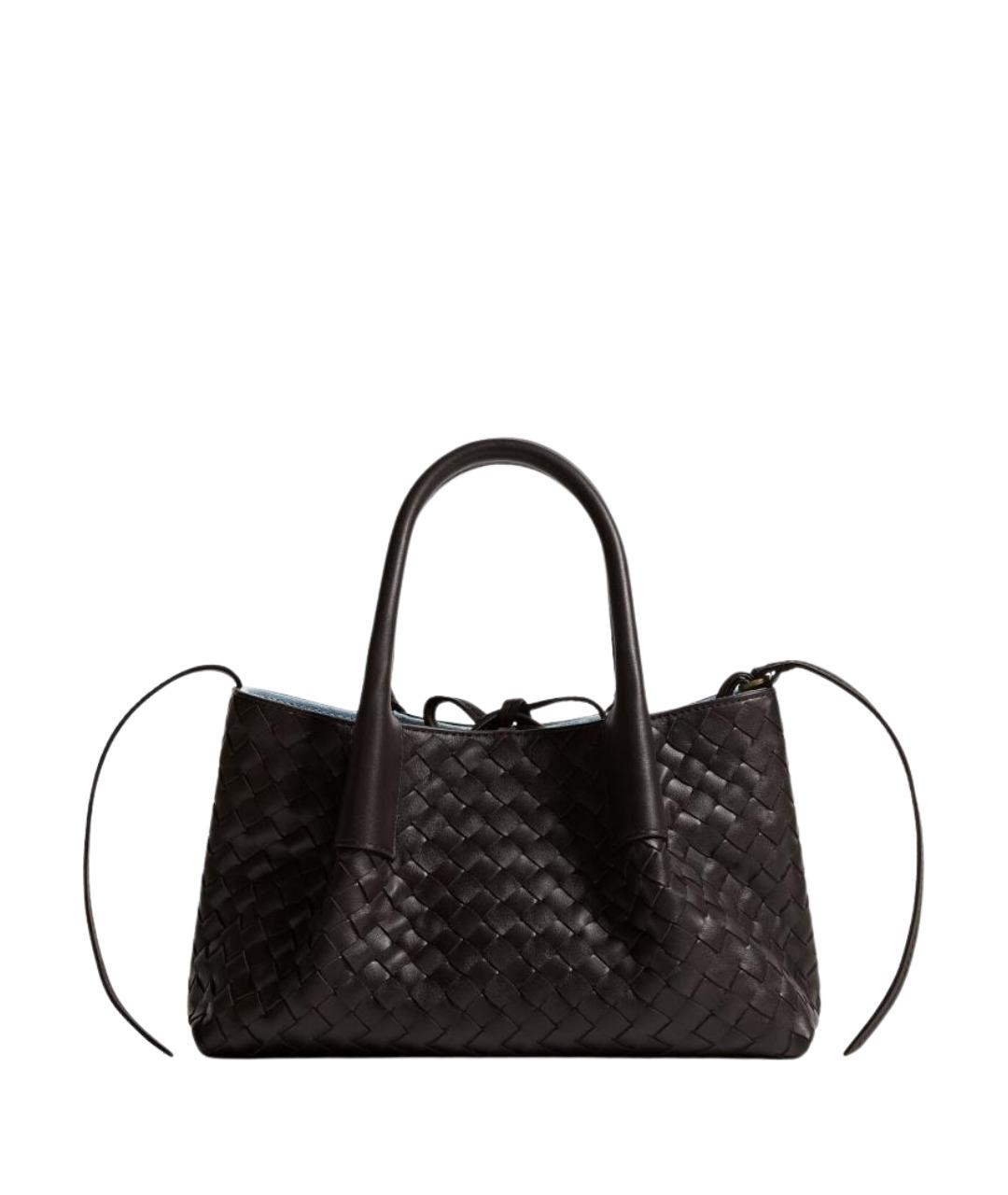 BOTTEGA VENETA Коричневая кожаная сумка тоут, фото 1