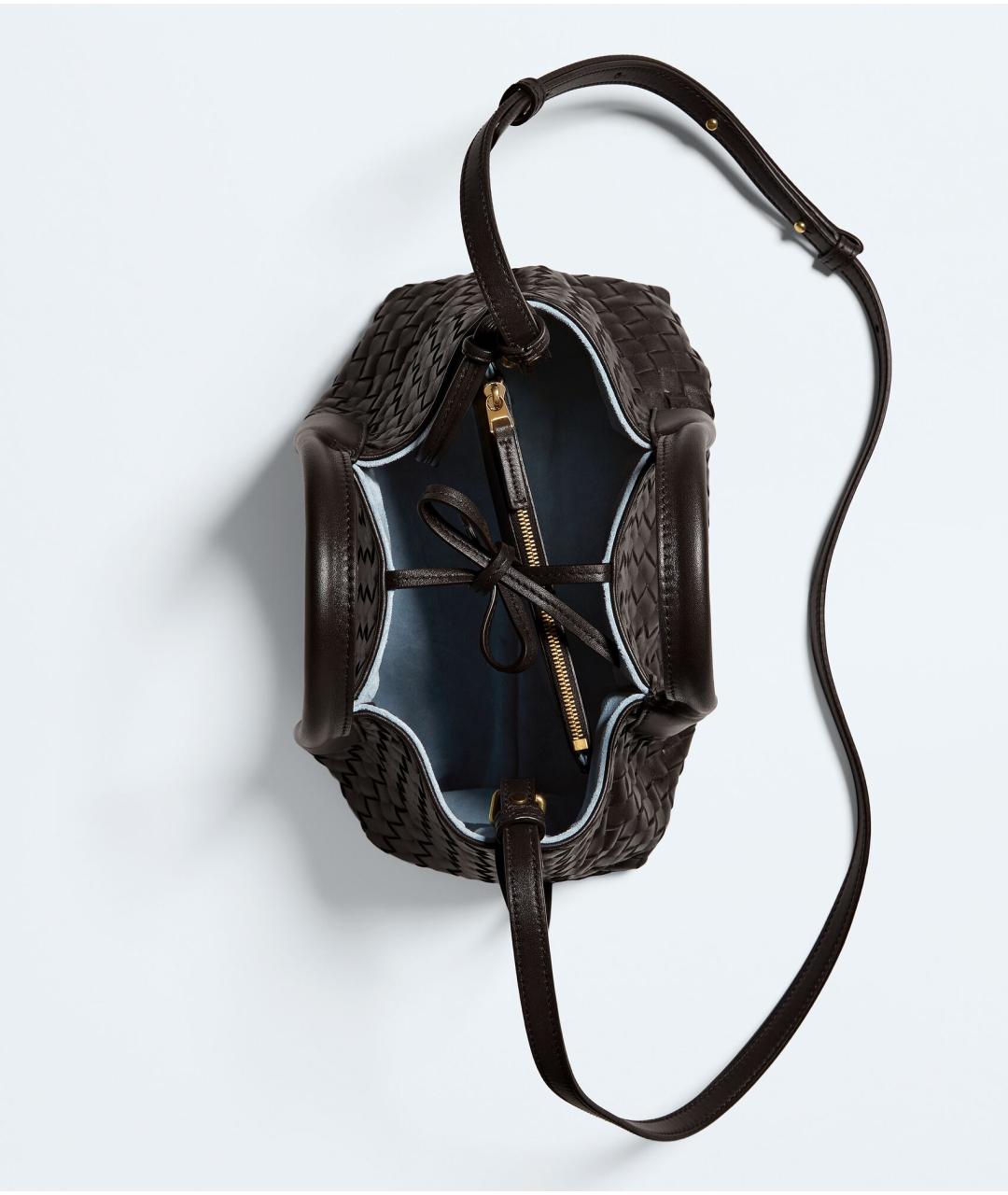 BOTTEGA VENETA Коричневая кожаная сумка тоут, фото 3