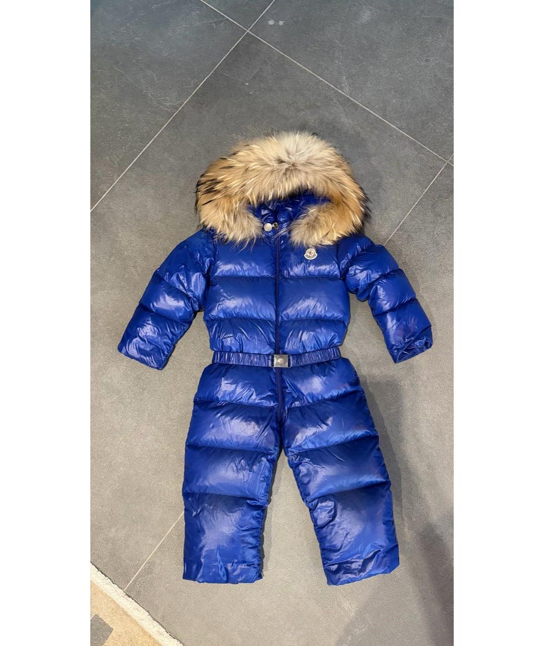 MONCLER Темно-синий комбинезон, фото 5