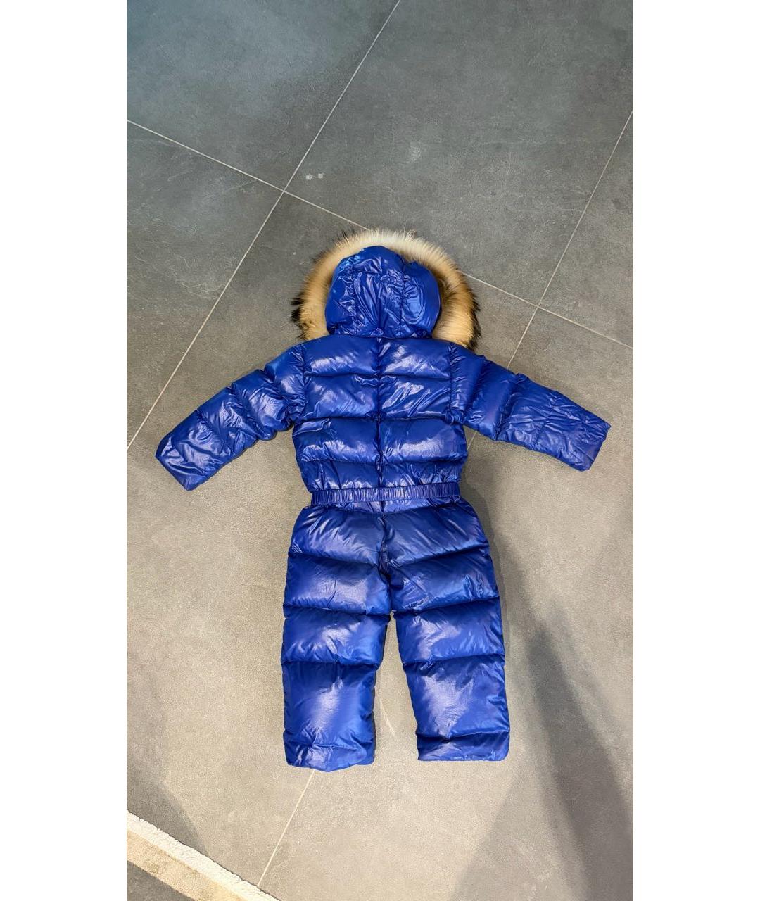 MONCLER Темно-синий комбинезон, фото 2
