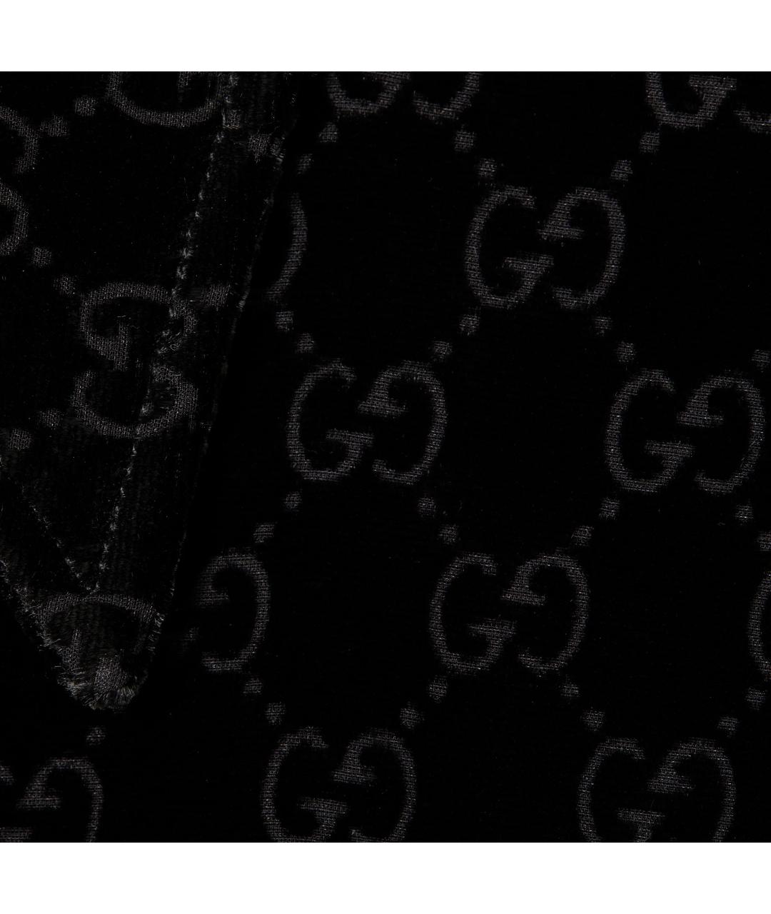 GUCCI Черные вискозные повседневные брюки, фото 2