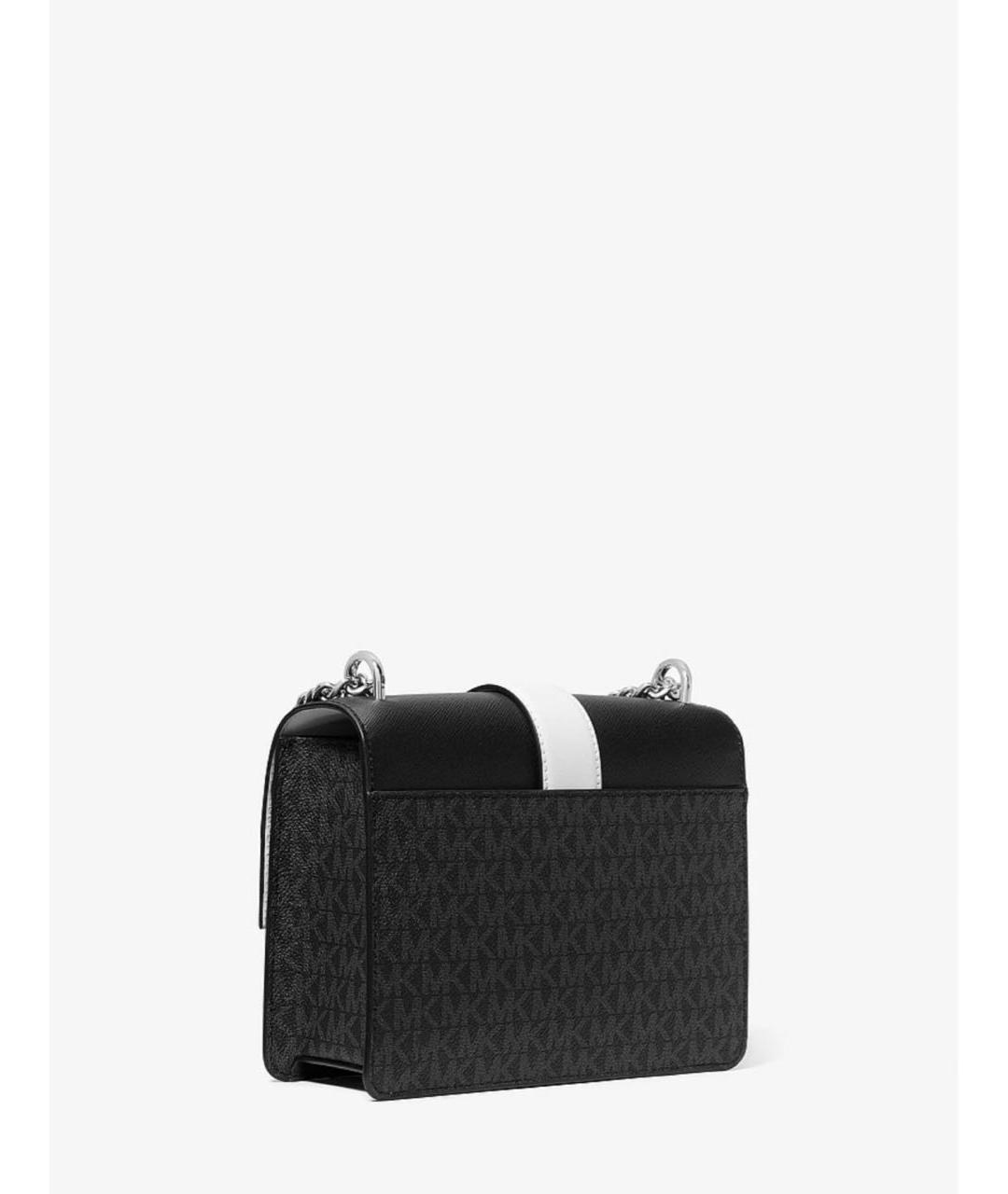 MICHAEL KORS Черная кожаная сумка через плечо, фото 2