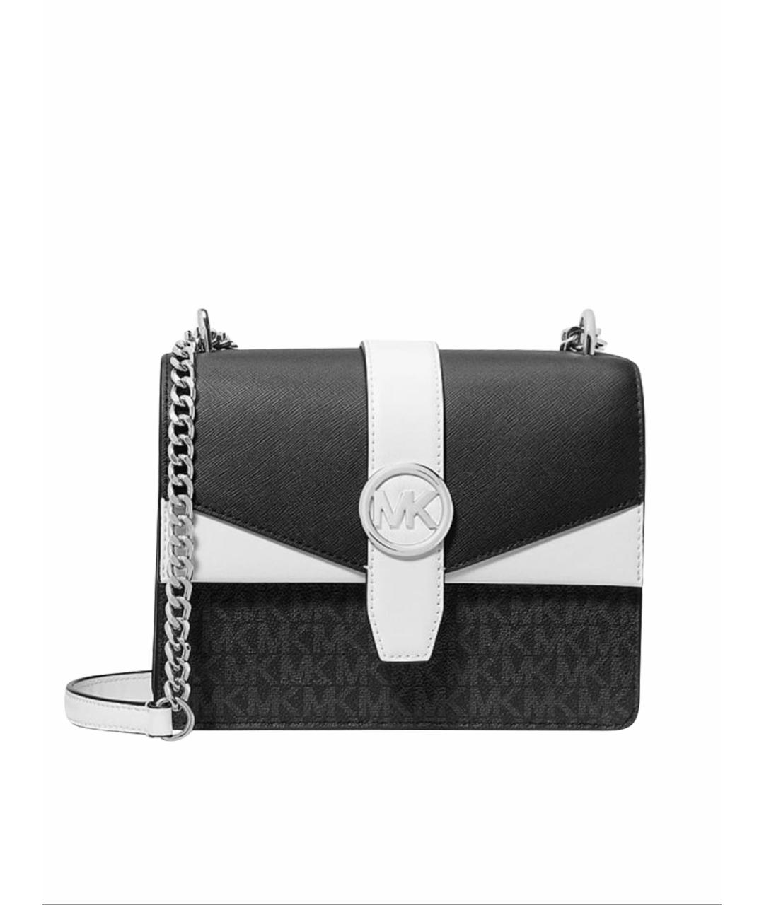 MICHAEL KORS Черная кожаная сумка через плечо, фото 1