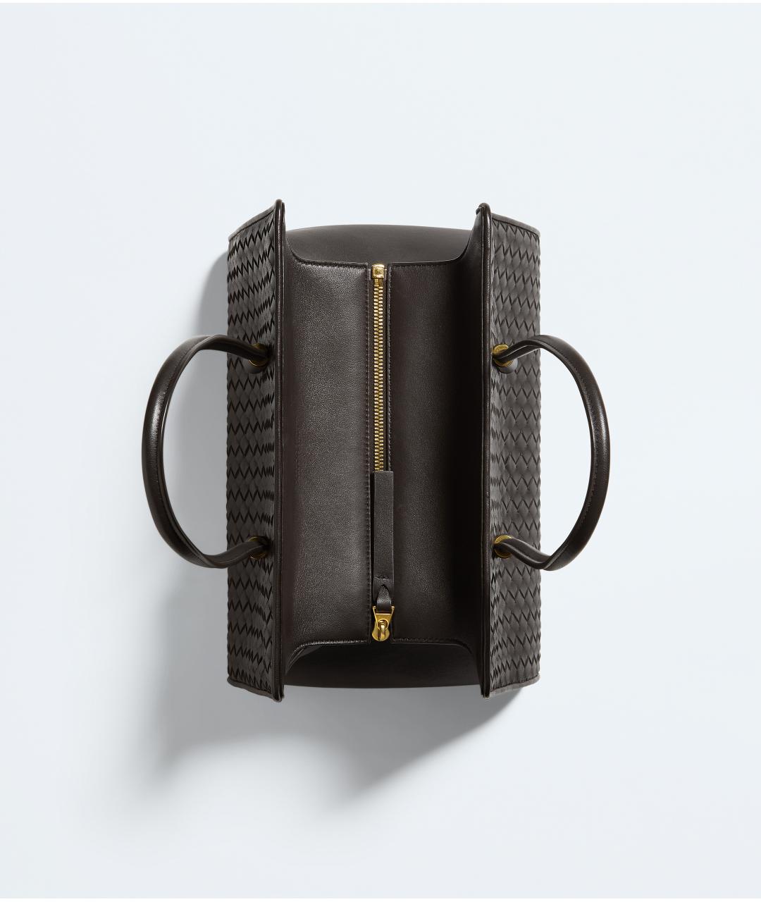 BOTTEGA VENETA Коричневая кожаная сумка тоут, фото 5
